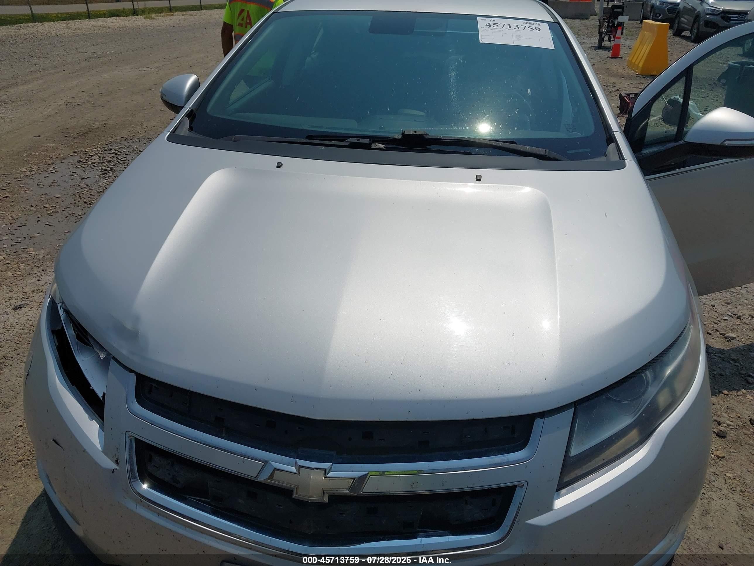 2014 Chevrolet Volt   Silver vin: 1G1RA6E43EU121665