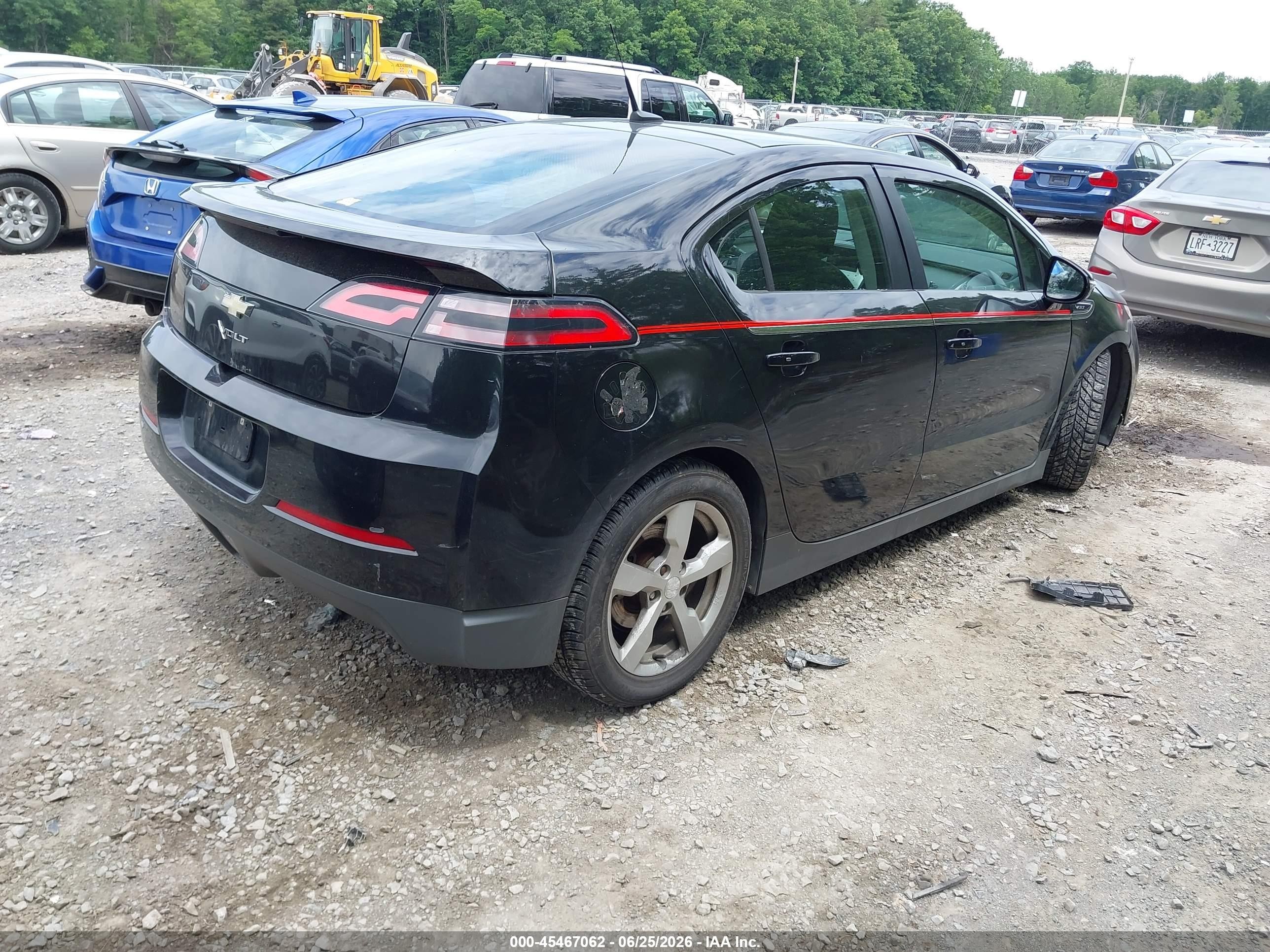 2012 Chevrolet Volt   Black vin: 1G1RA6E44CU112406