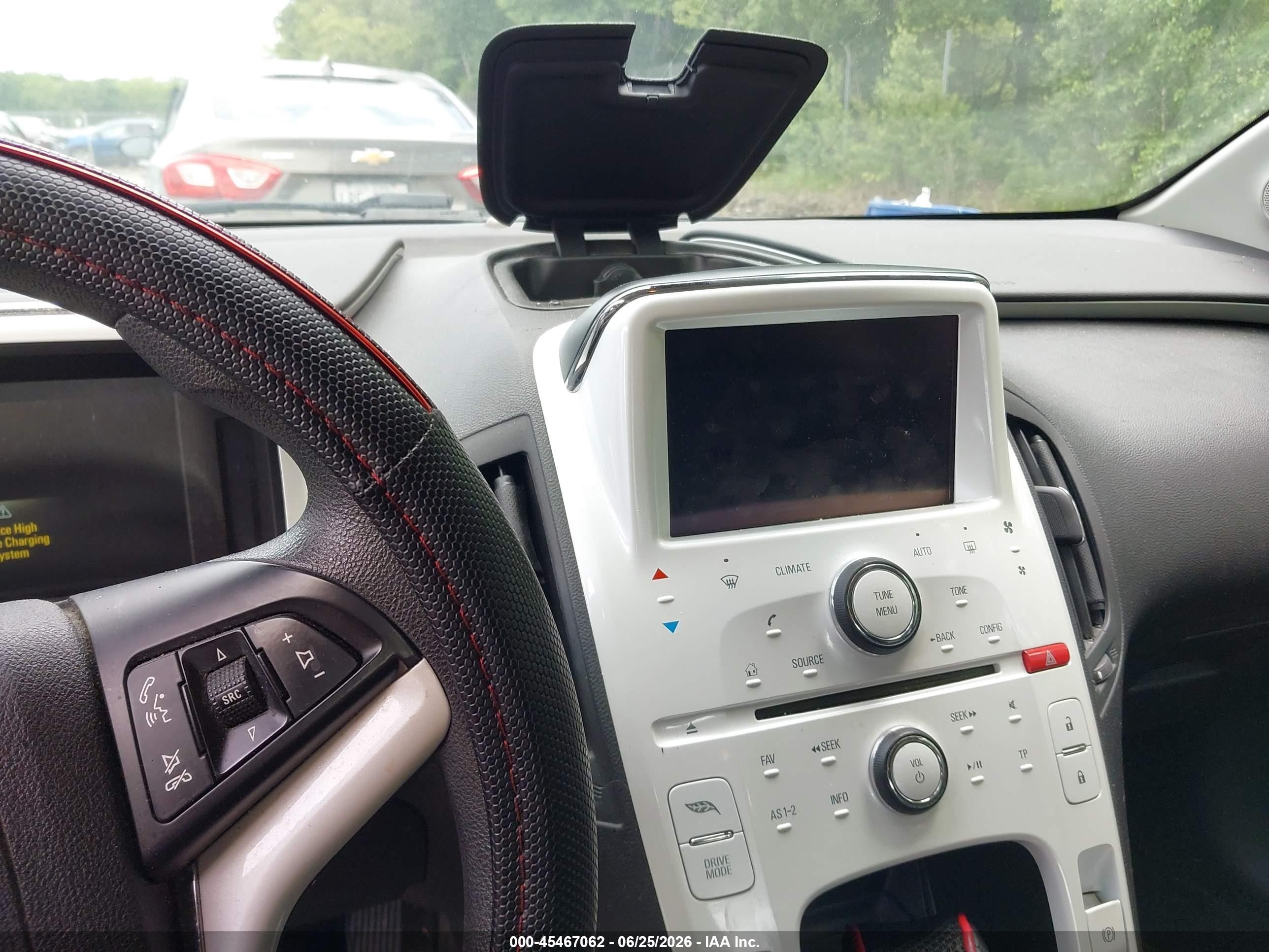 2012 Chevrolet Volt   Black vin: 1G1RA6E44CU112406