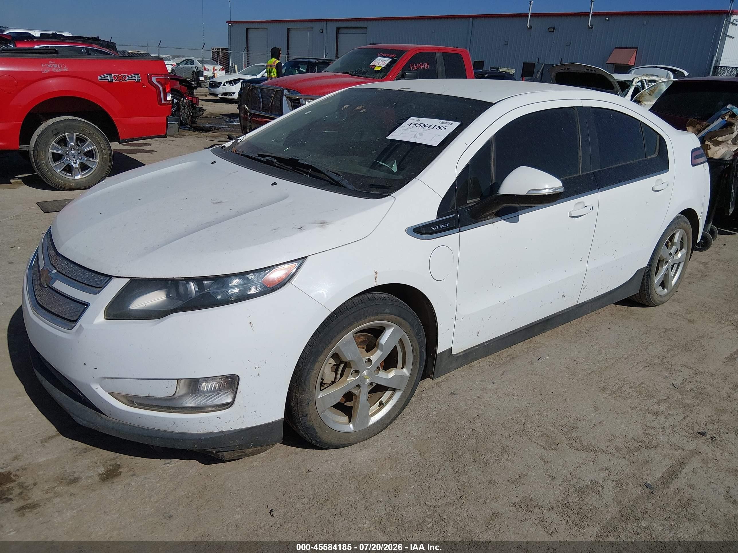 2013 Chevrolet Volt   Белый vin: 1G1RA6E46DU115289