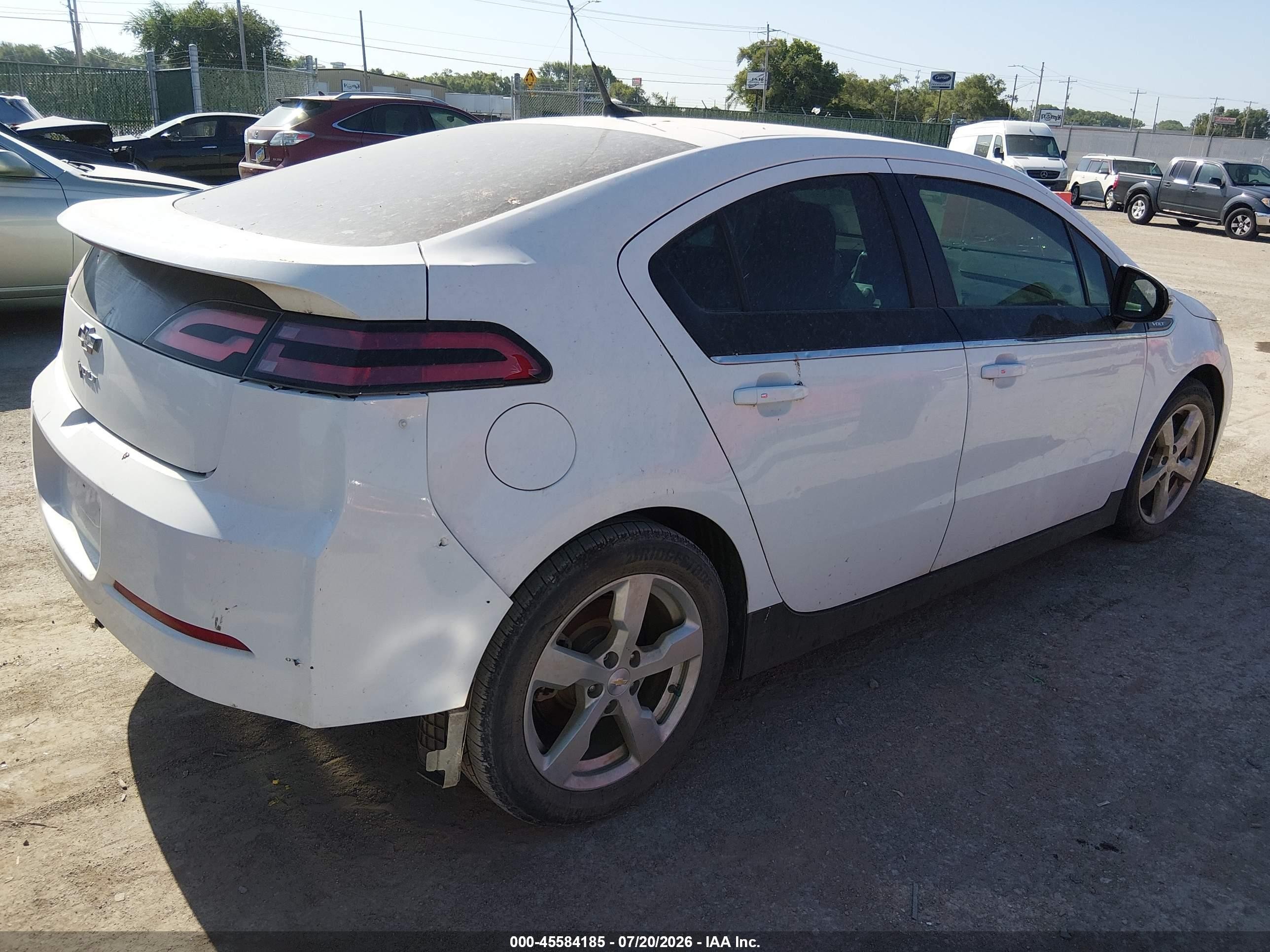 2013 Chevrolet Volt   Белый vin: 1G1RA6E46DU115289