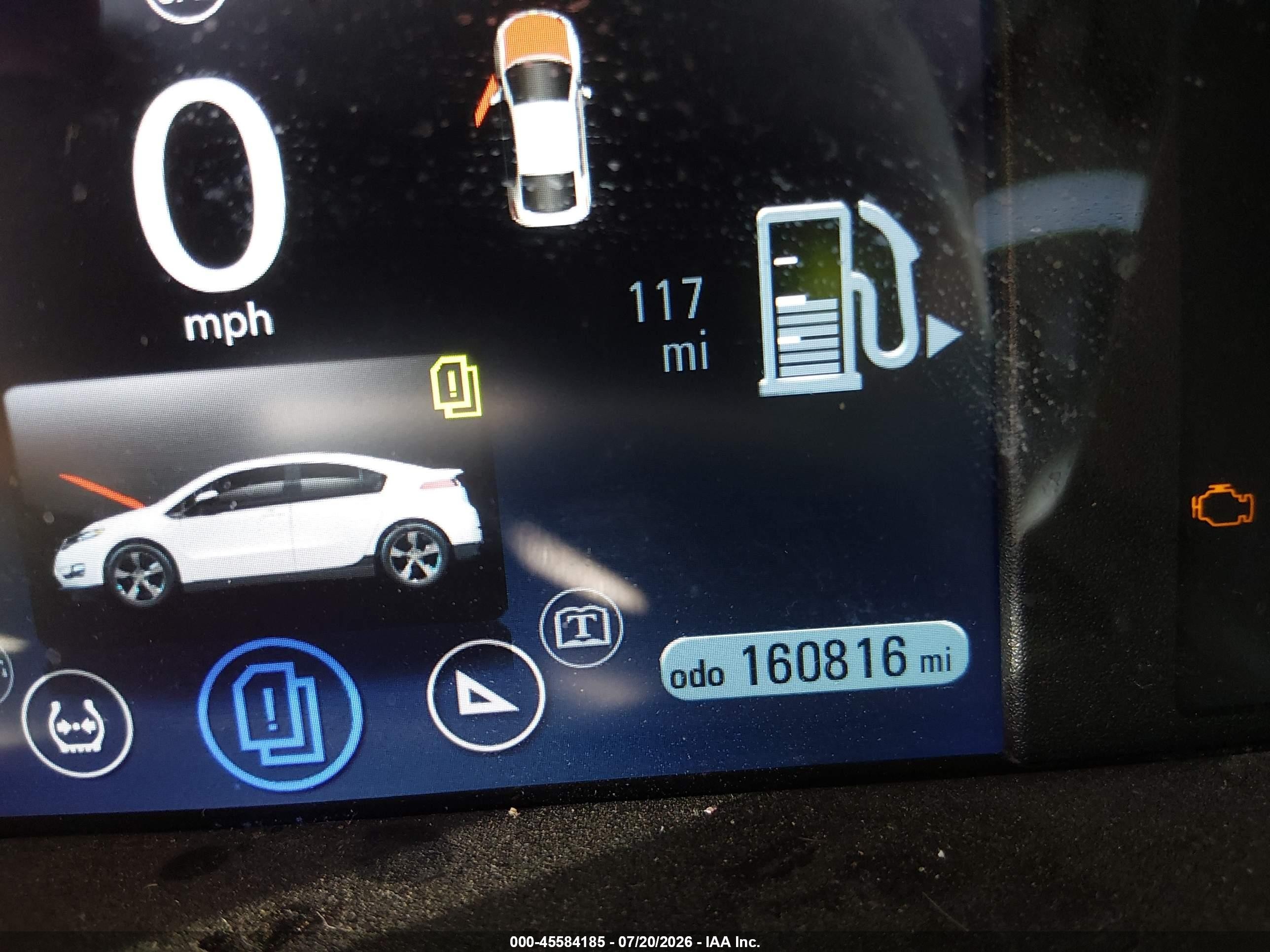 2013 Chevrolet Volt   Белый vin: 1G1RA6E46DU115289