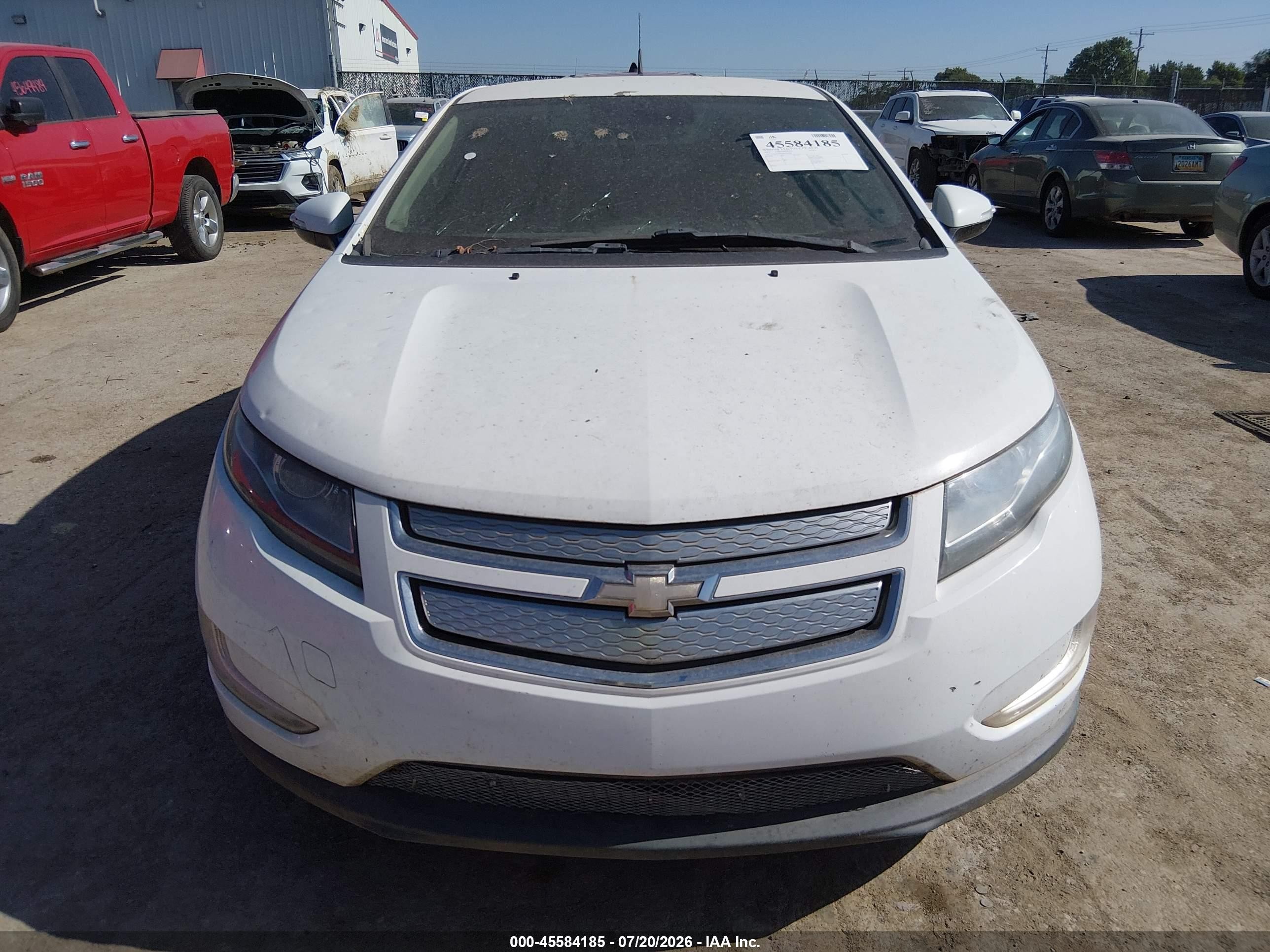 2013 Chevrolet Volt   Белый vin: 1G1RA6E46DU115289