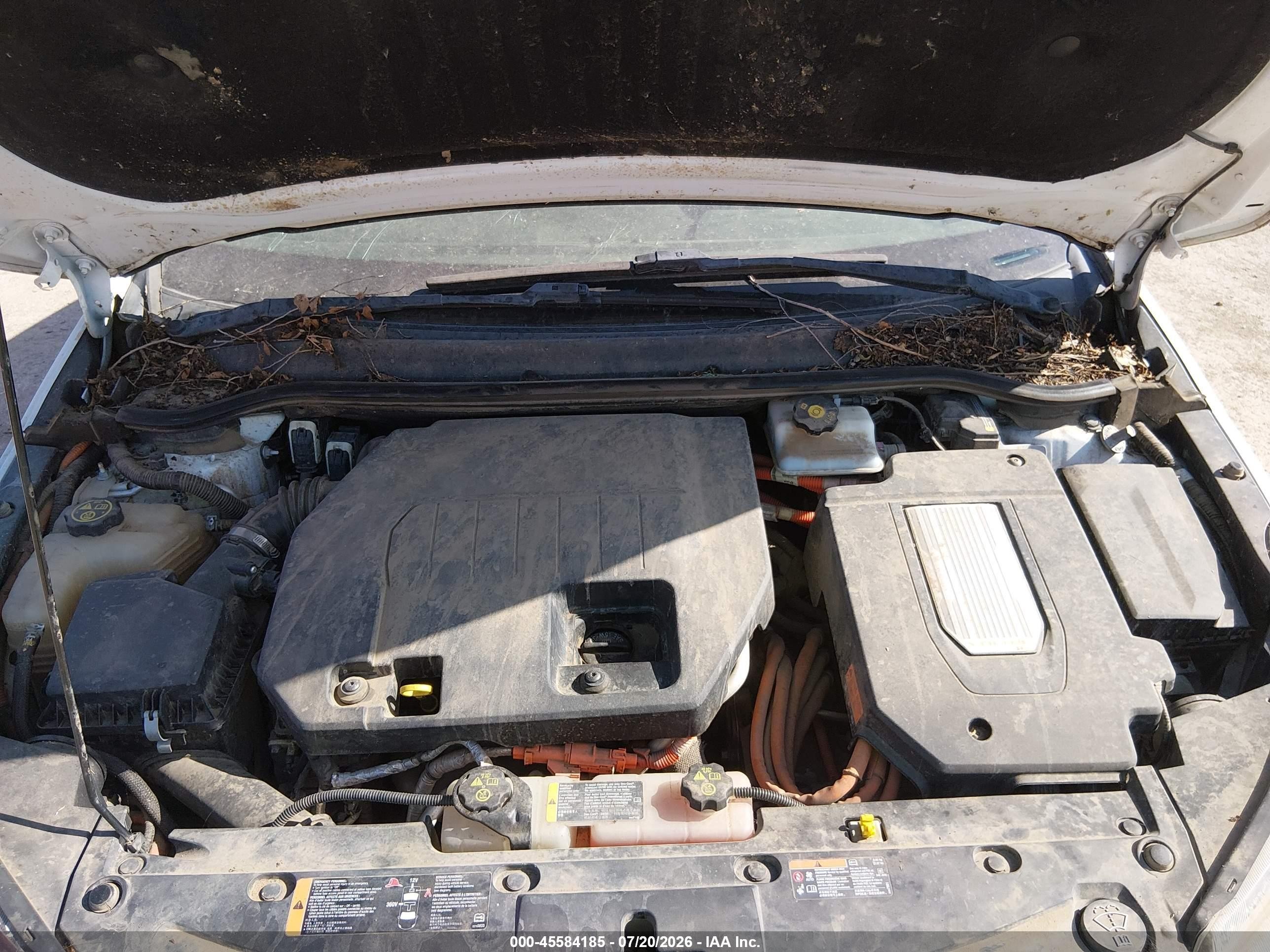 2013 Chevrolet Volt   Белый vin: 1G1RA6E46DU115289