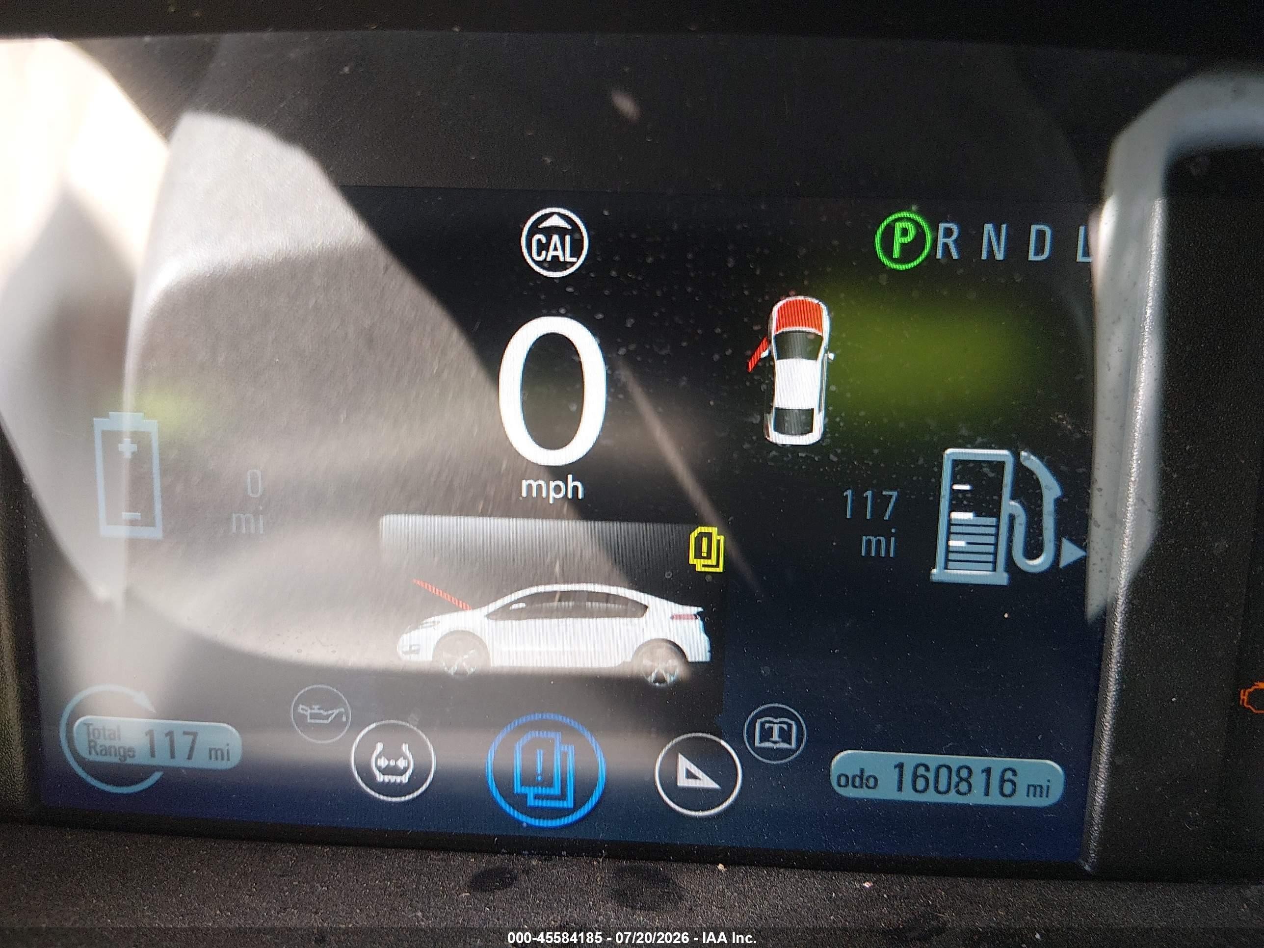 2013 Chevrolet Volt   Белый vin: 1G1RA6E46DU115289