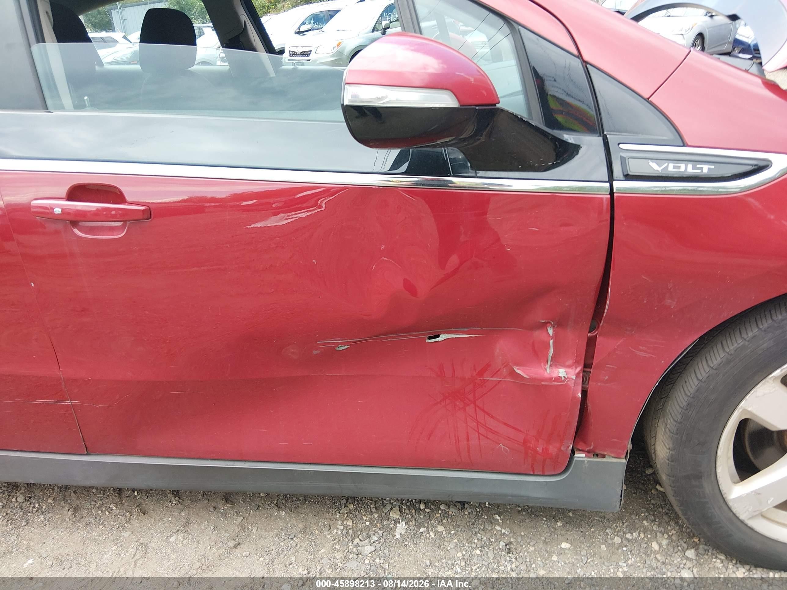 2013 Chevrolet Volt   Red vin: 1G1RA6E46DU134974