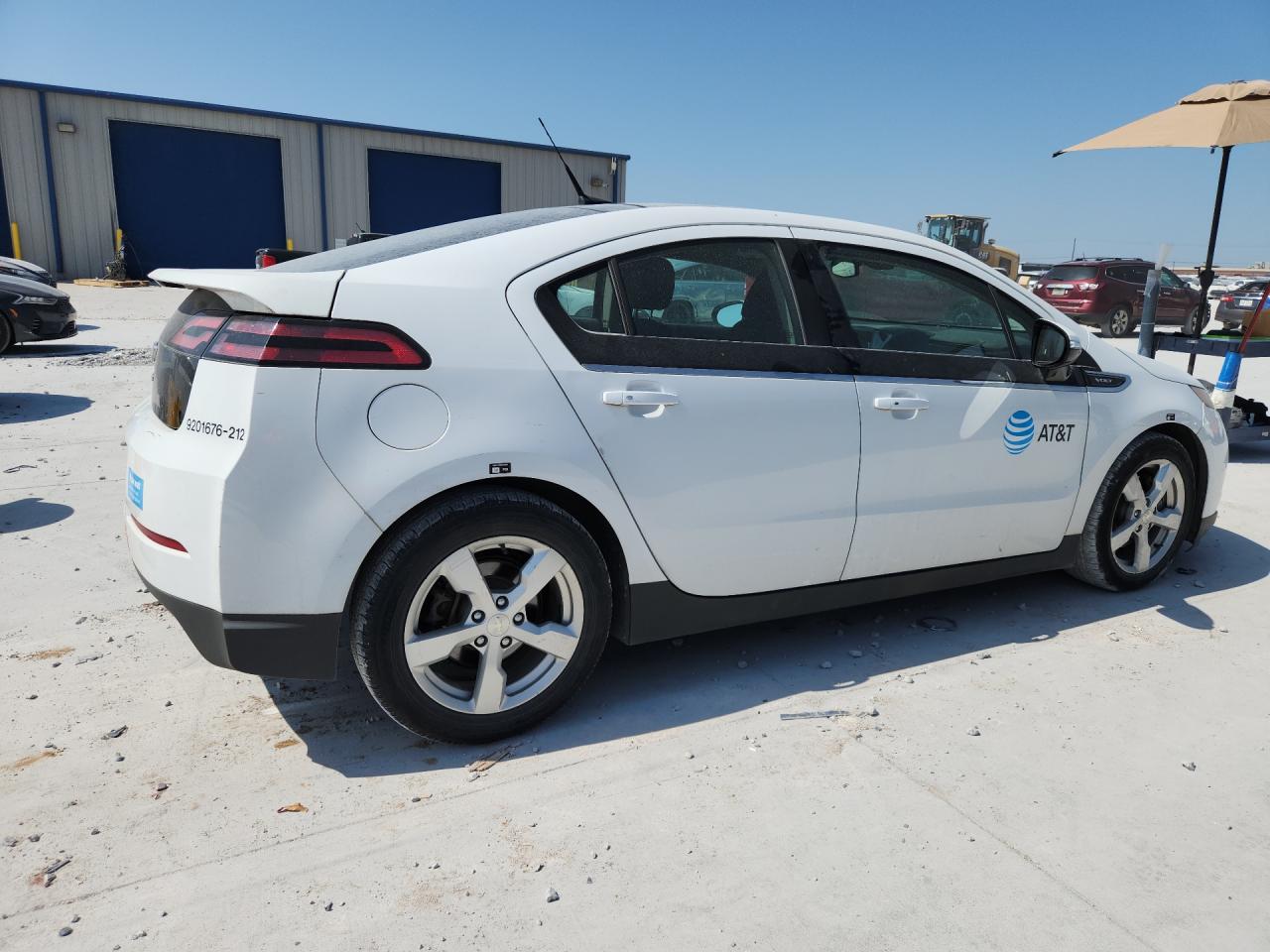 2012 Chevrolet Volt White vin: 1G1RA6E47CU104090 Damage: Deck Lid, Multiple Scratches Heavy, 3