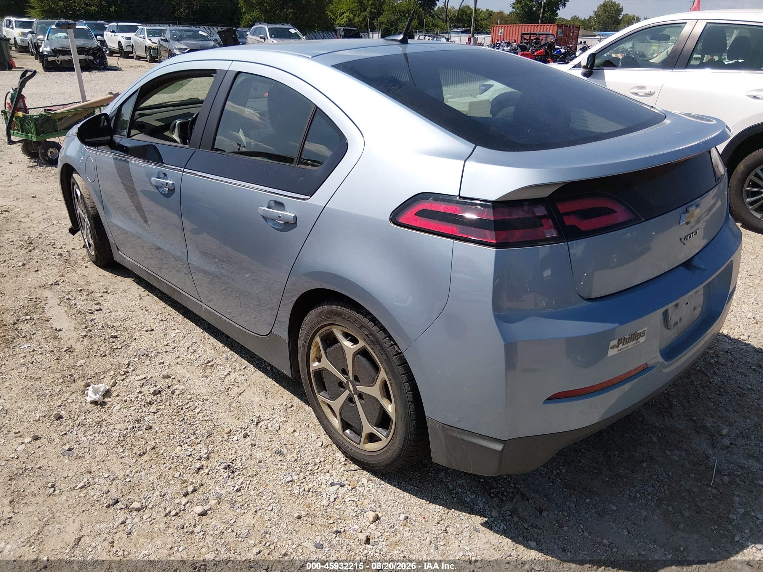 2013 Chevrolet Volt   Light Blue vin: 1G1RA6E47DU111364