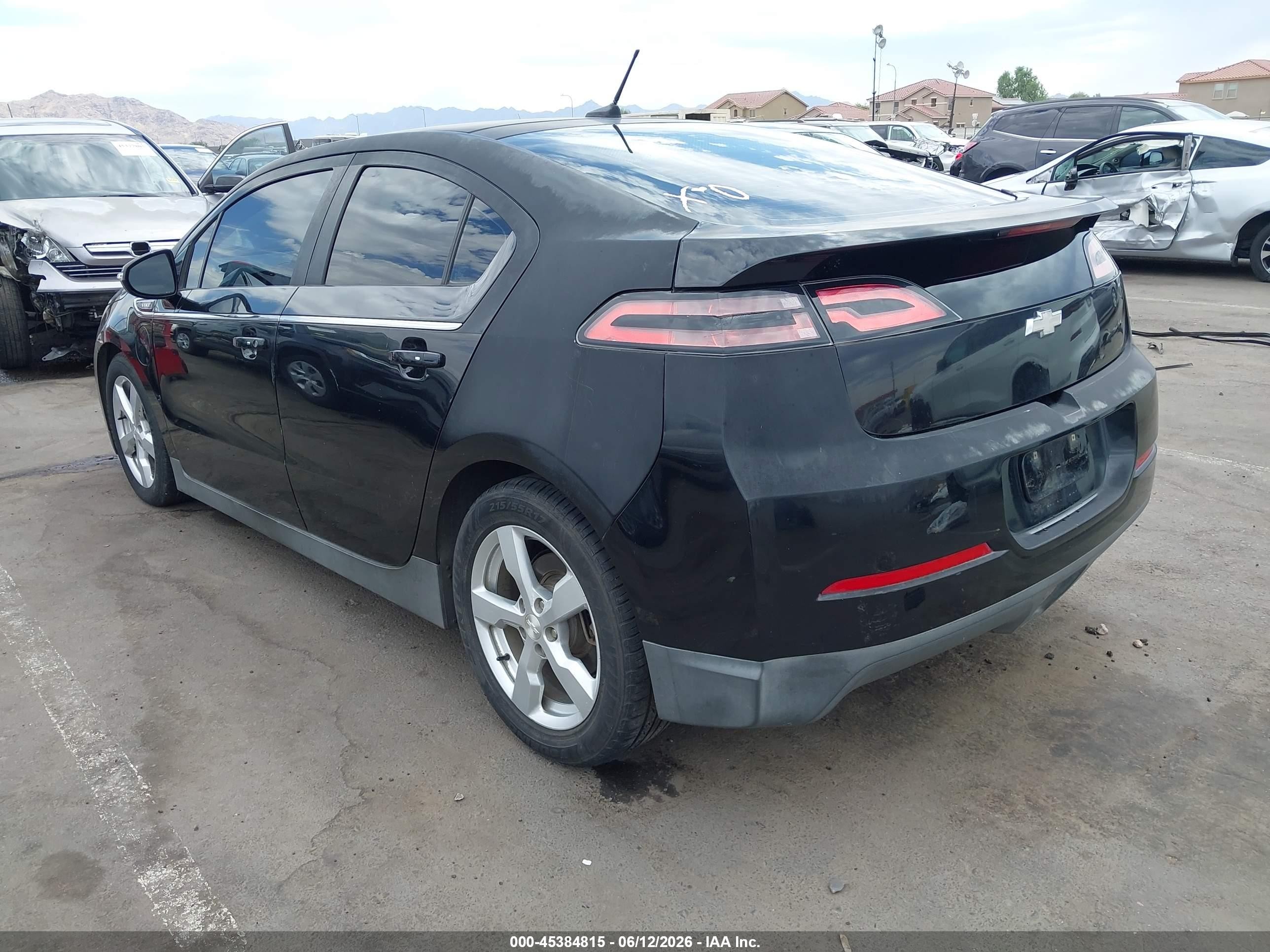 2012 Chevrolet Volt   Black vin: 1G1RA6E49CU104012