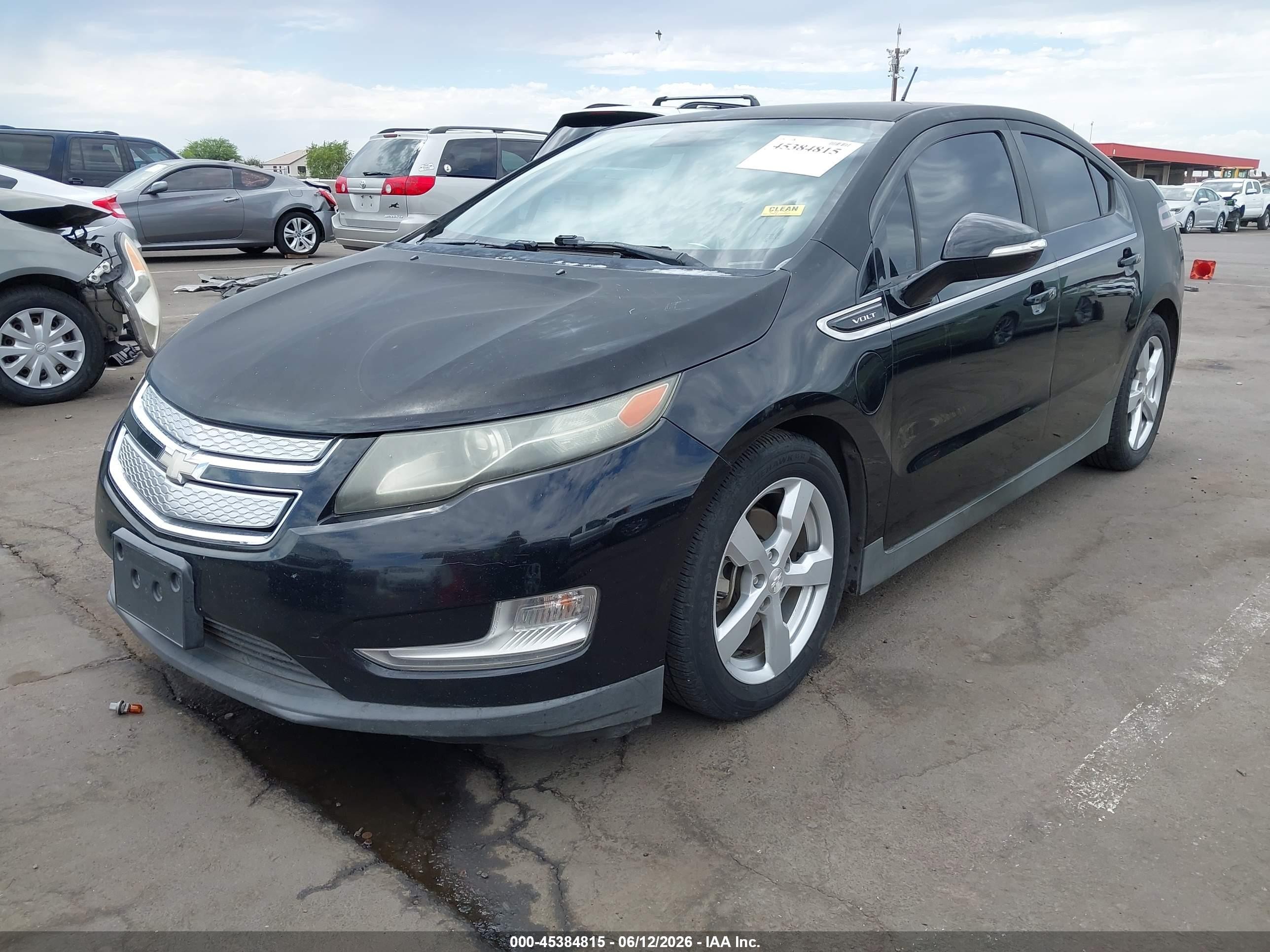 2012 Chevrolet Volt   Black vin: 1G1RA6E49CU104012