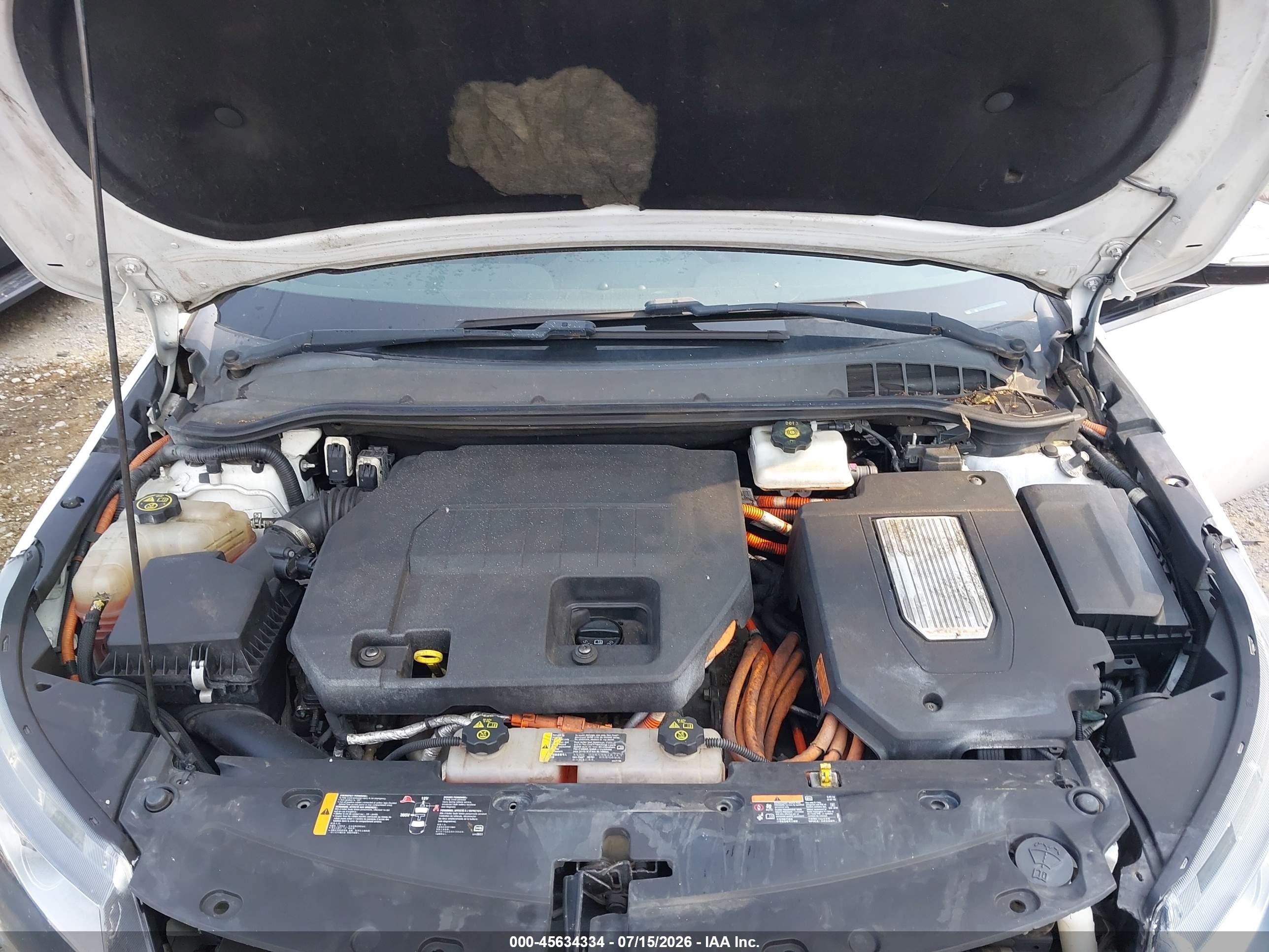 2013 Chevrolet Volt   White vin: 1G1RA6E49DU112385