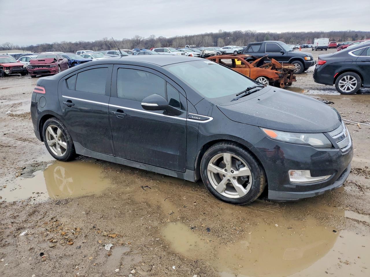 2014 Chevrolet Volt Черный vin: 1G1RB6E40EU121278