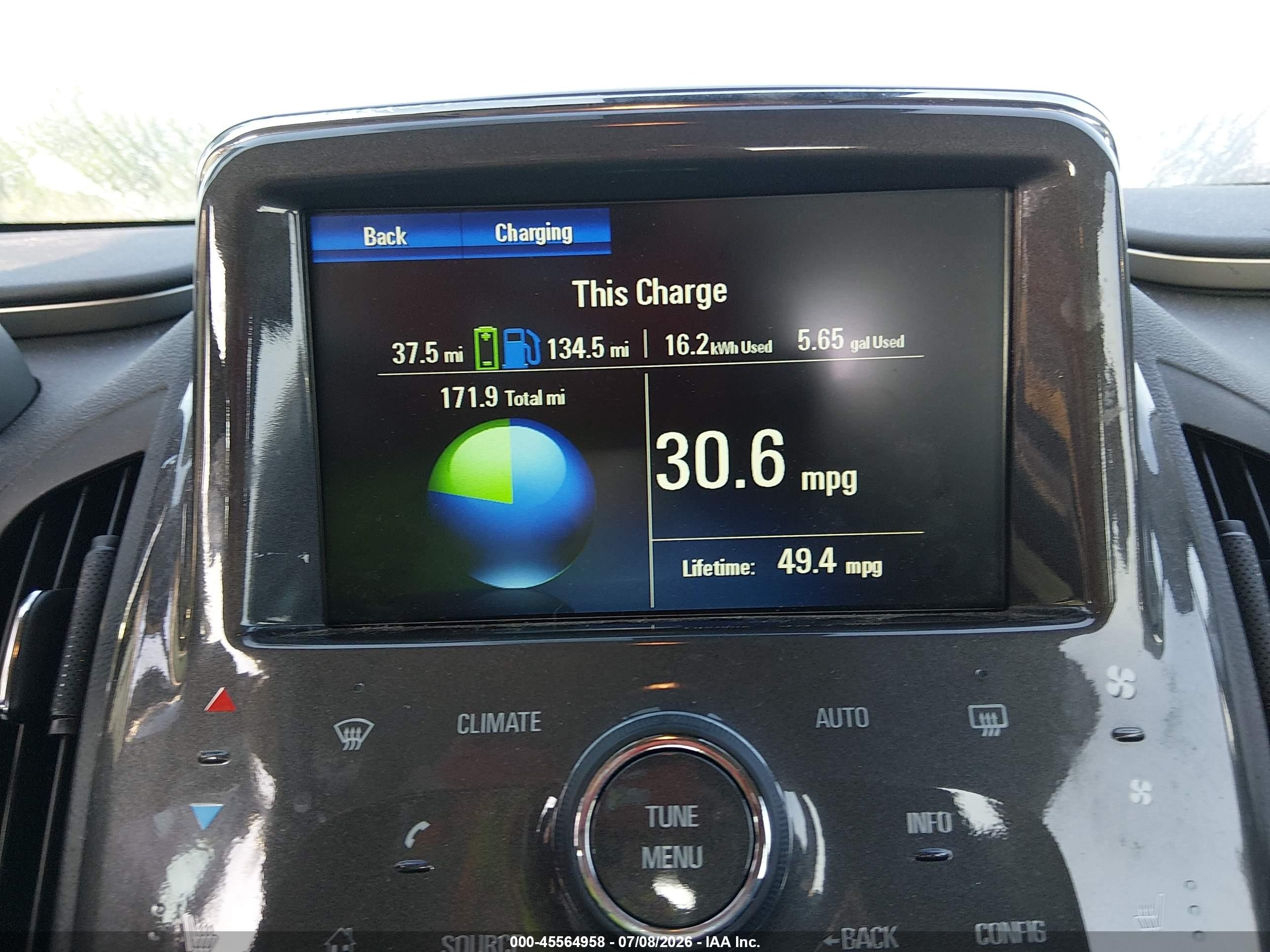 2015 Chevrolet Volt   Gray vin: 1G1RB6E40FU112517