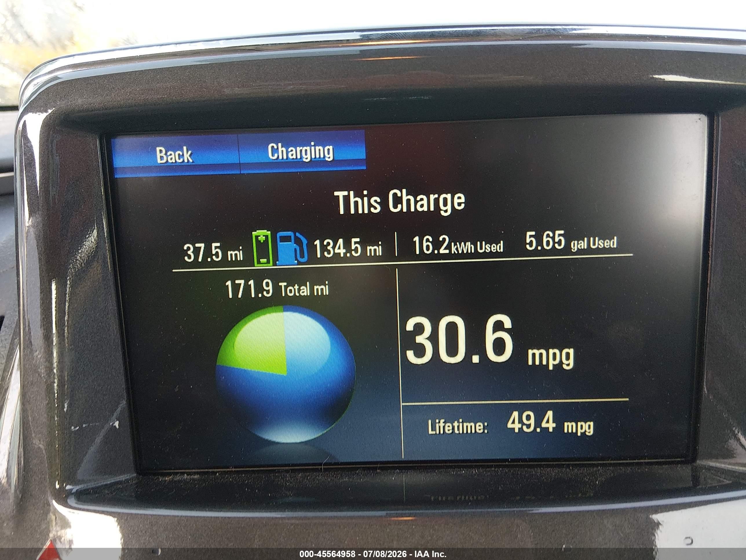 2015 Chevrolet Volt   Gray vin: 1G1RB6E40FU112517