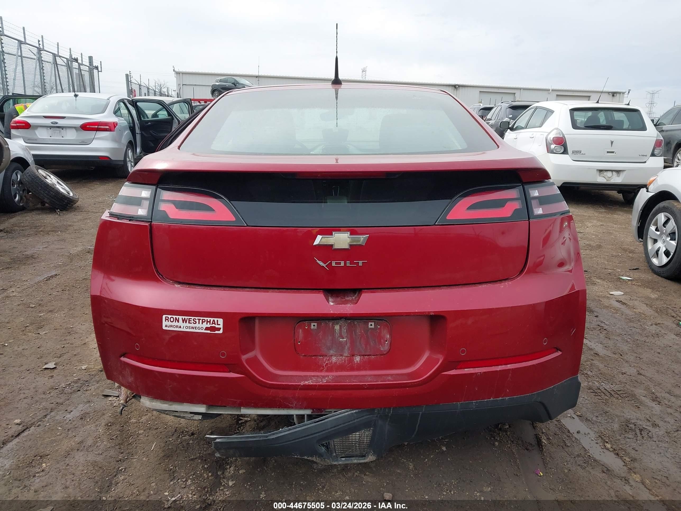 2013 Chevrolet Volt   Red vin: 1G1RB6E41DU123961