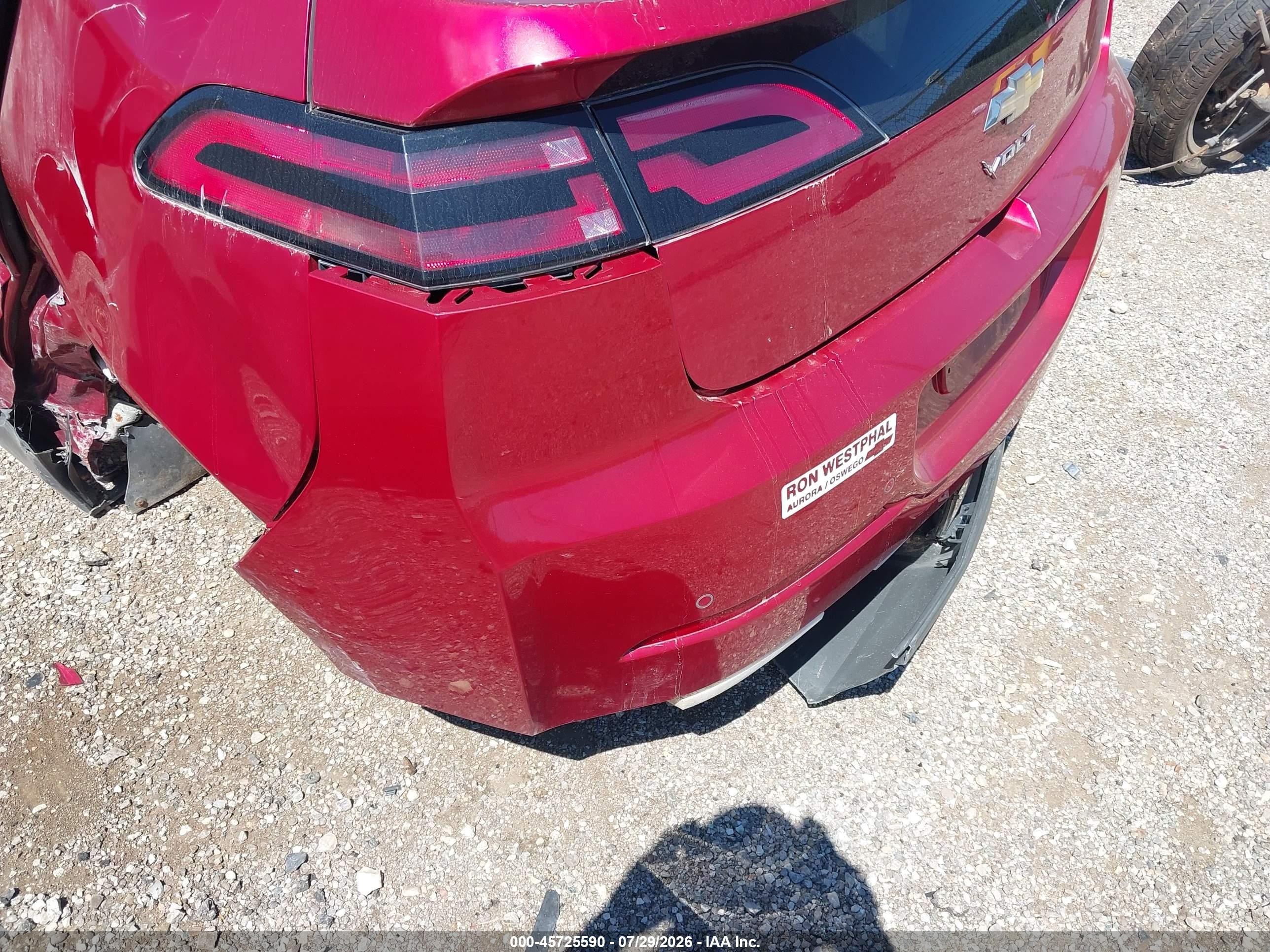 2013 Chevrolet Volt   Red vin: 1G1RB6E41DU123961