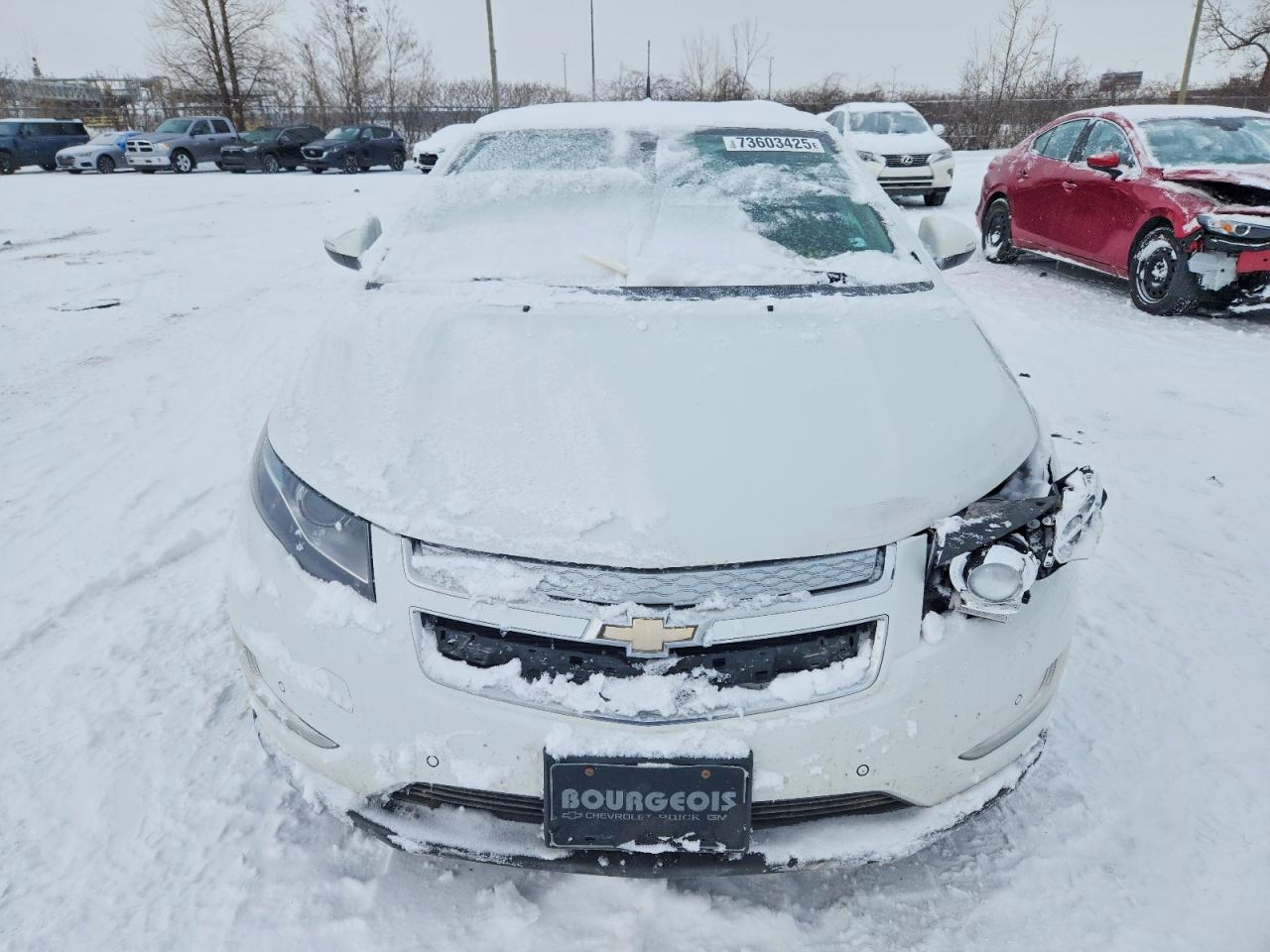2014 Chevrolet Volt White vin: 1G1RB6E41EU151115