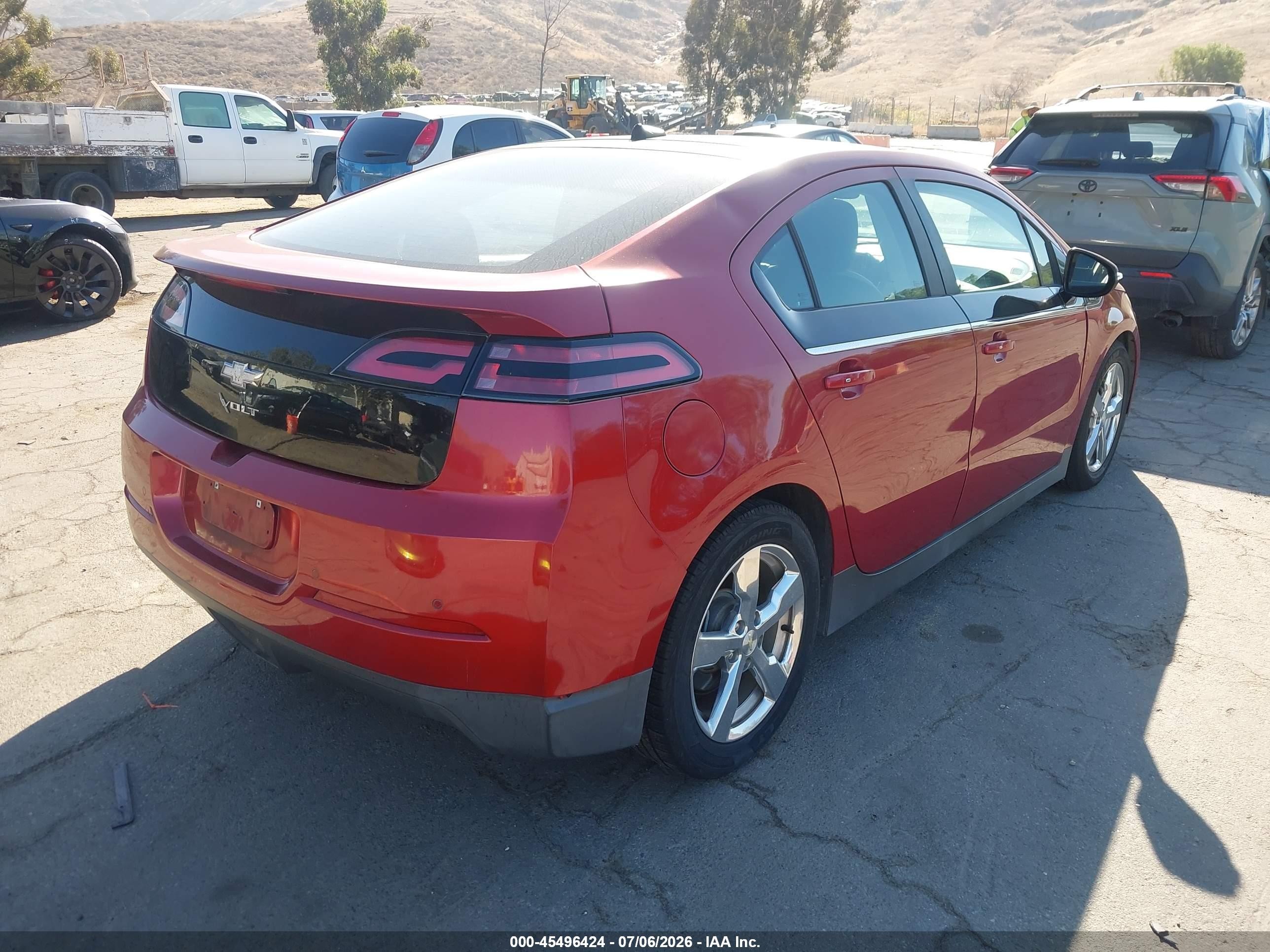 2012 Chevrolet Volt   Red vin: 1G1RB6E45CU122682