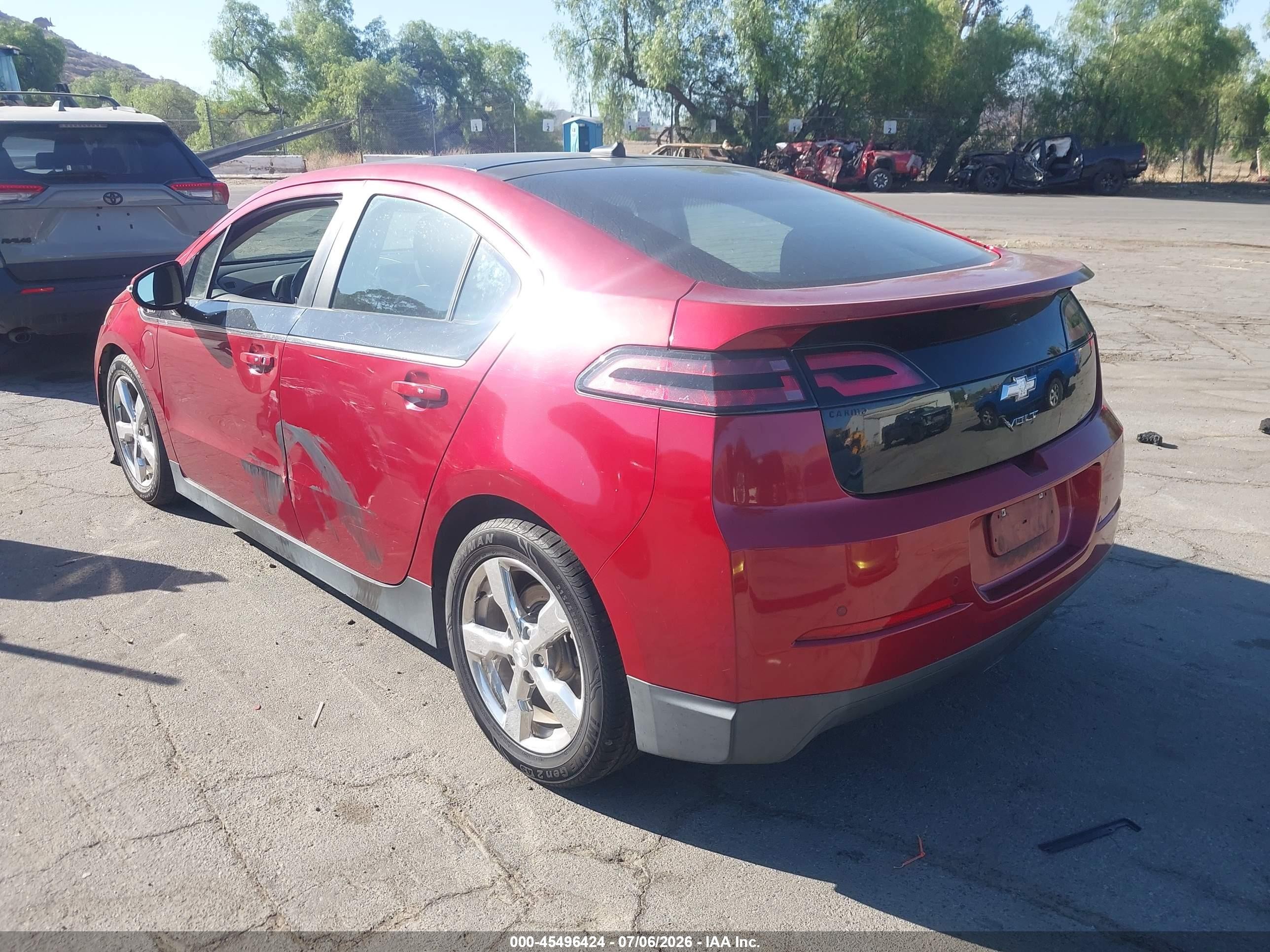 2012 Chevrolet Volt   Red vin: 1G1RB6E45CU122682