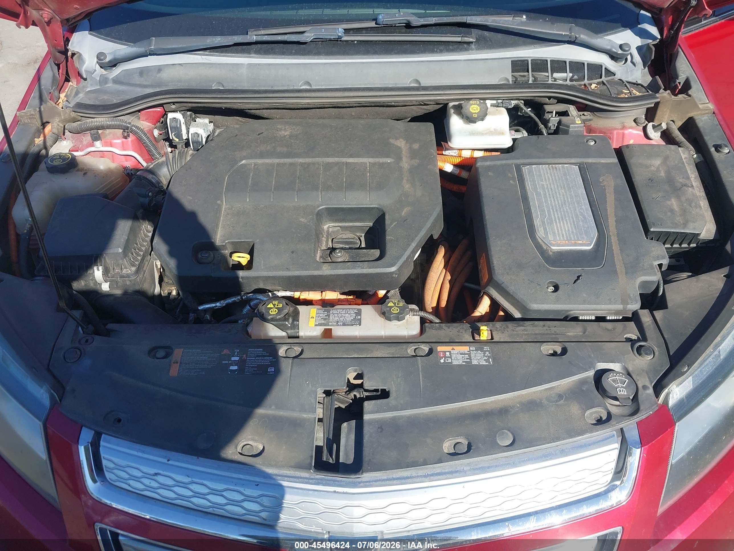 2012 Chevrolet Volt   Red vin: 1G1RB6E45CU122682