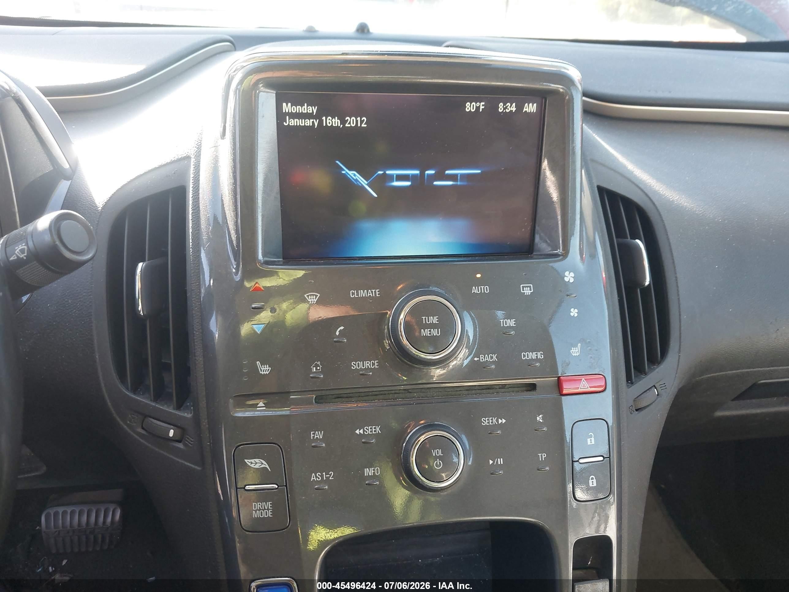 2012 Chevrolet Volt   Red vin: 1G1RB6E45CU122682