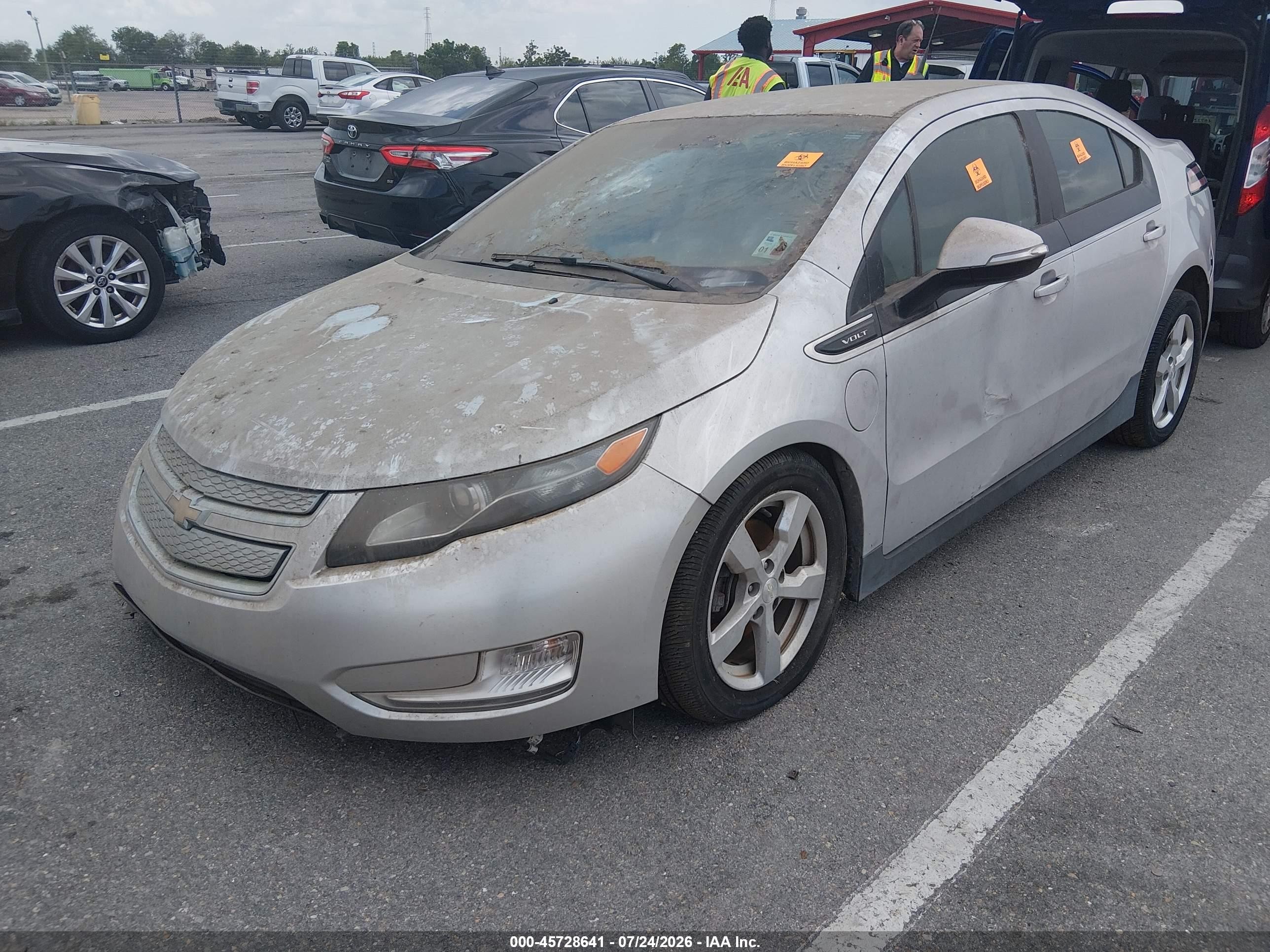 2013 Chevrolet Volt   Silver vin: 1G1RB6E45DU120822
