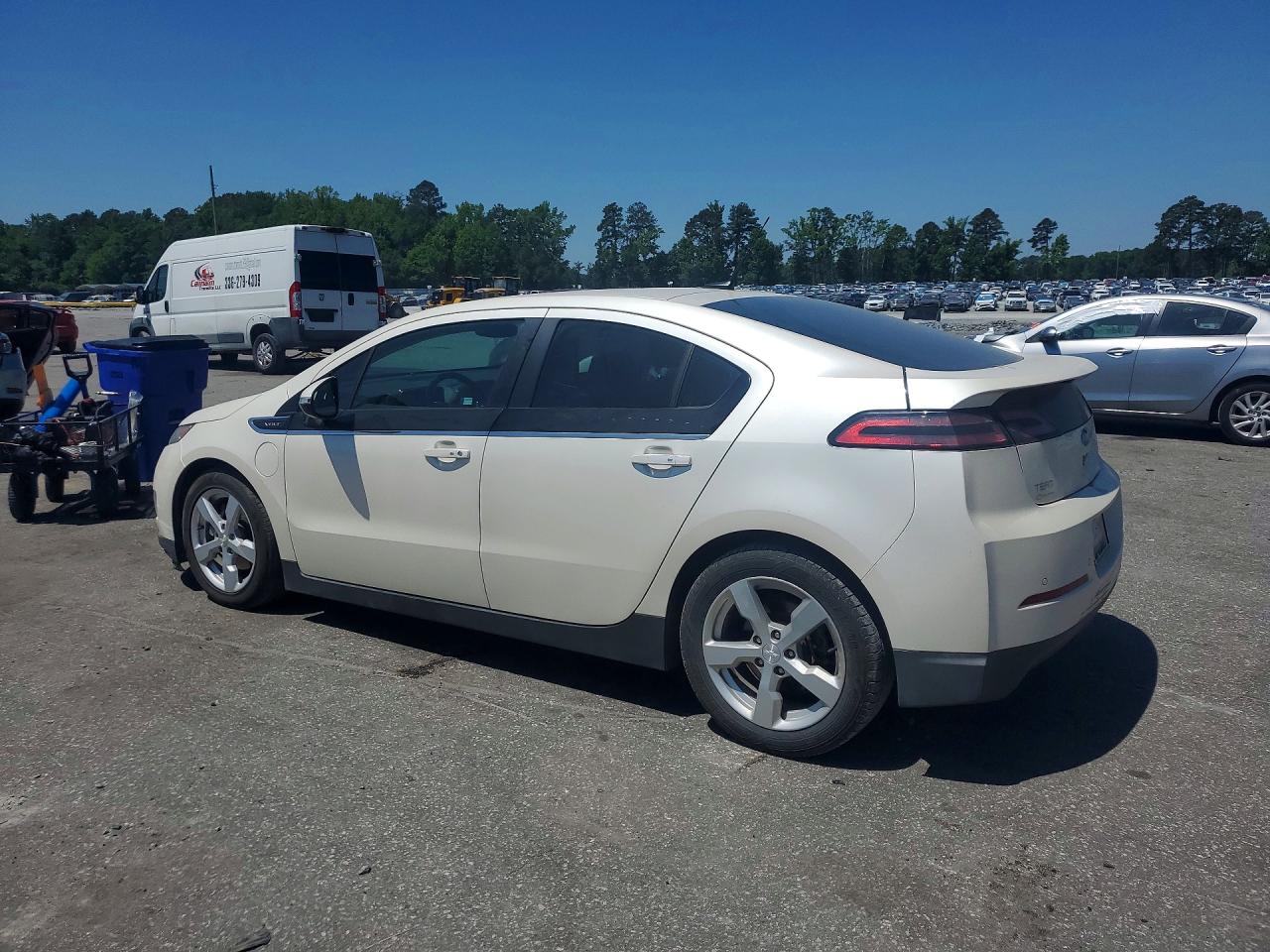 2014 Chevrolet Volt White vin: 1G1RB6E45EU123141