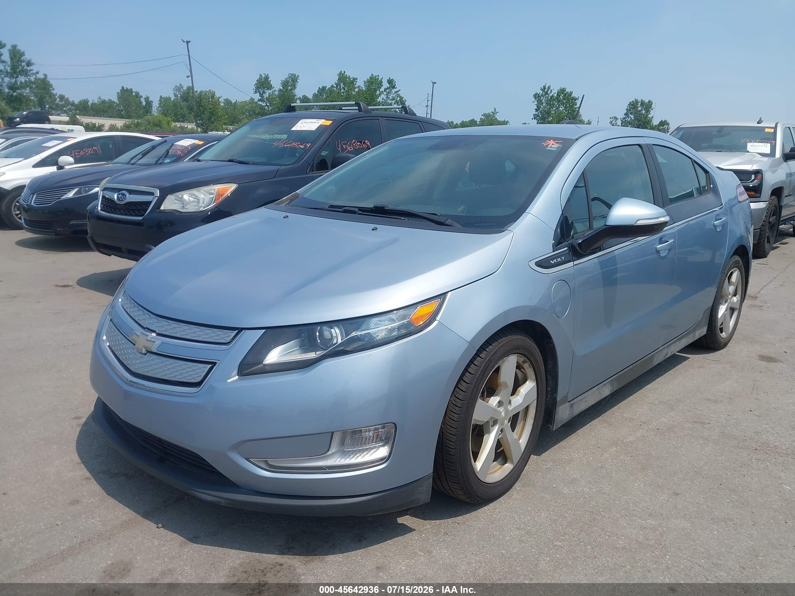 2015 Chevrolet Volt   Light Blue vin: 1G1RB6E45FU107782