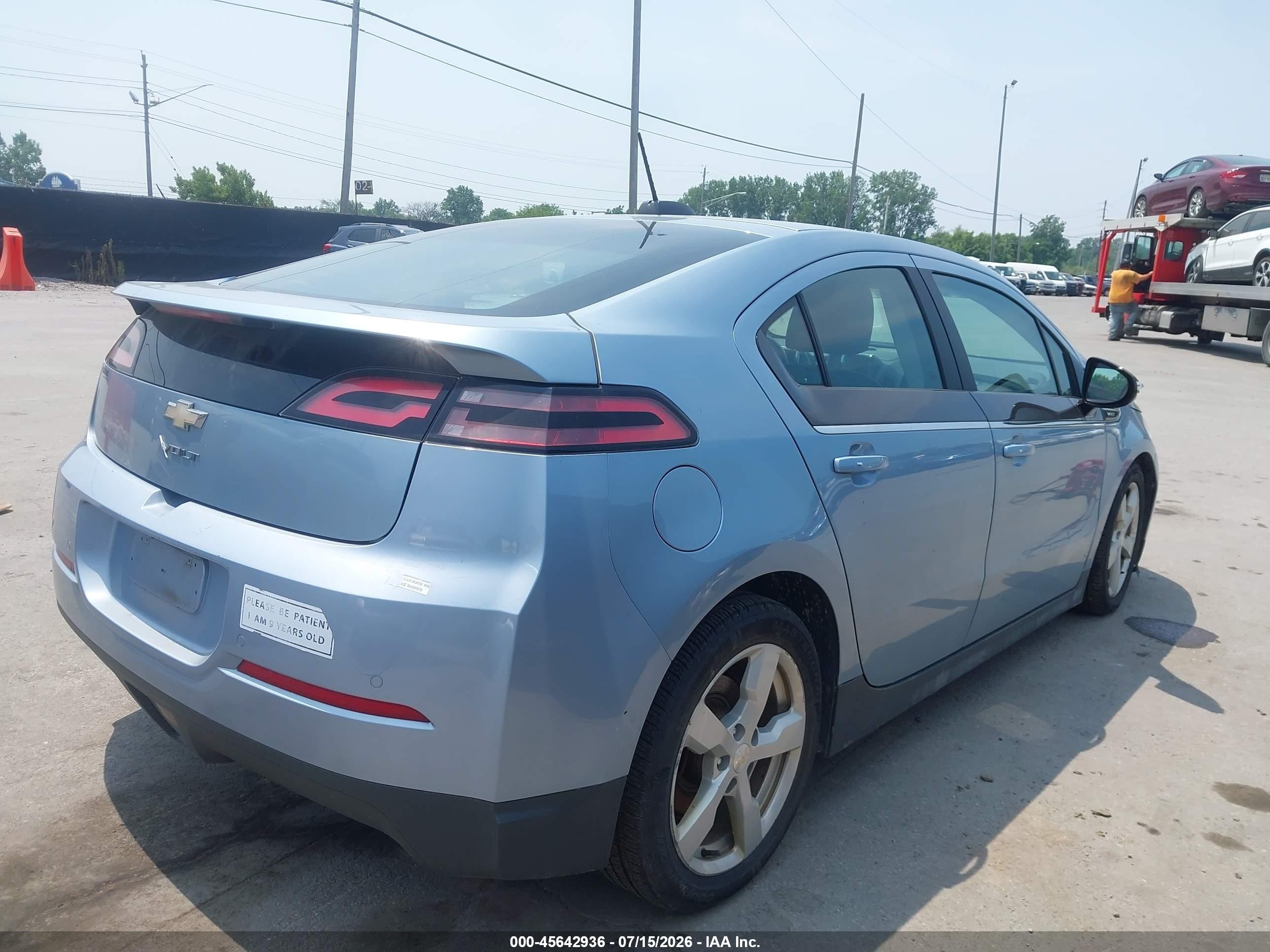 2015 Chevrolet Volt   Light Blue vin: 1G1RB6E45FU107782