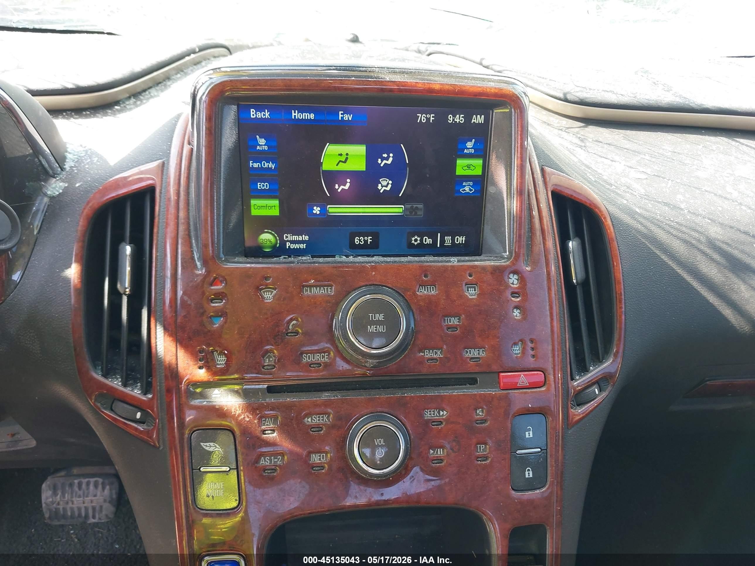 2012 Chevrolet Volt   Белый vin: 1G1RB6E46CU105311