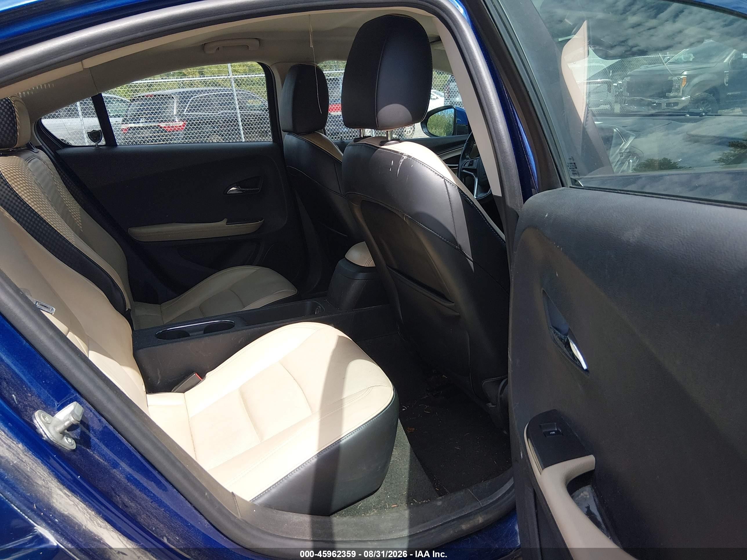 2012 Chevrolet Volt   Blue vin: 1G1RB6E46CU115787