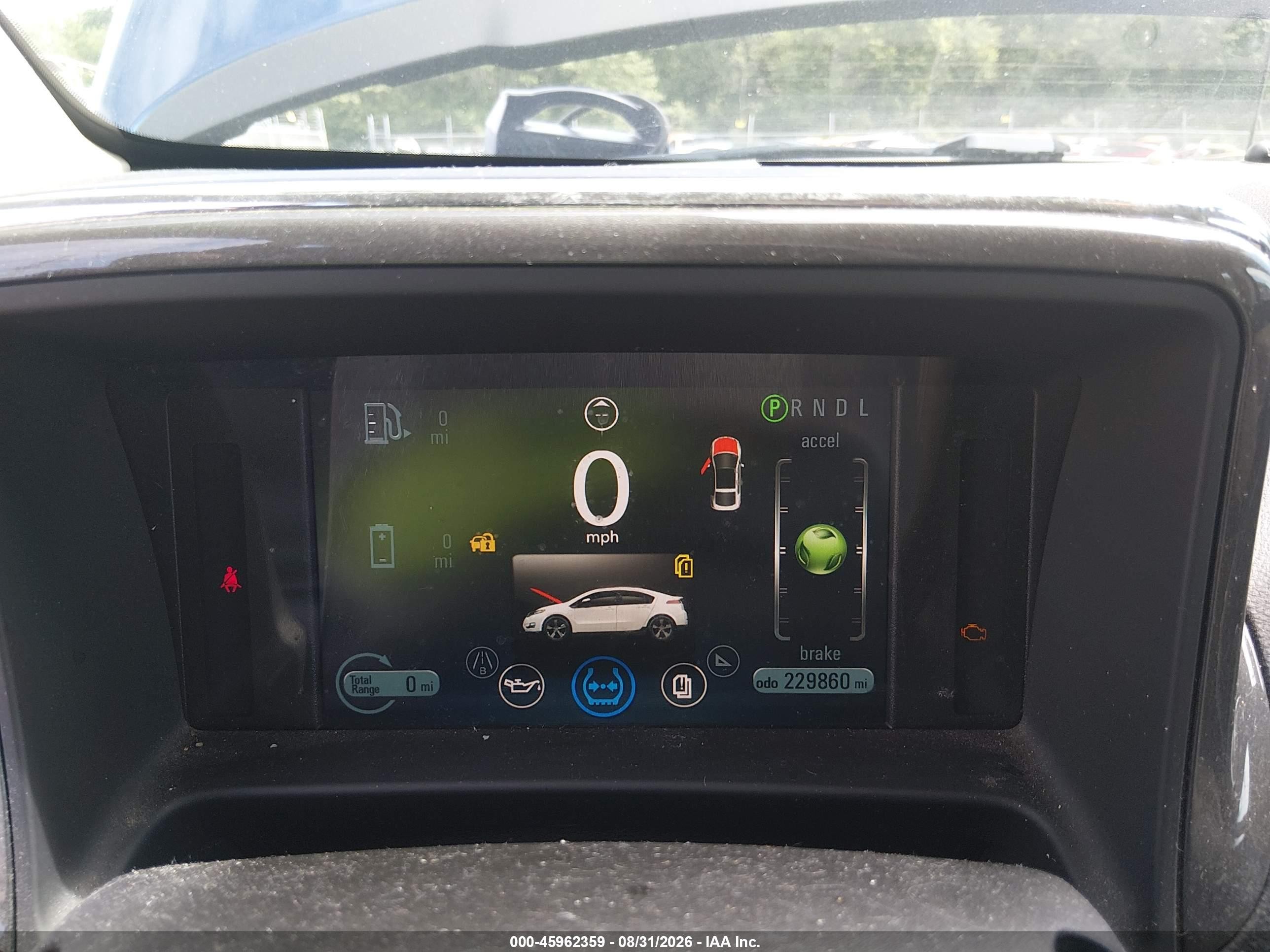2012 Chevrolet Volt   Blue vin: 1G1RB6E46CU115787