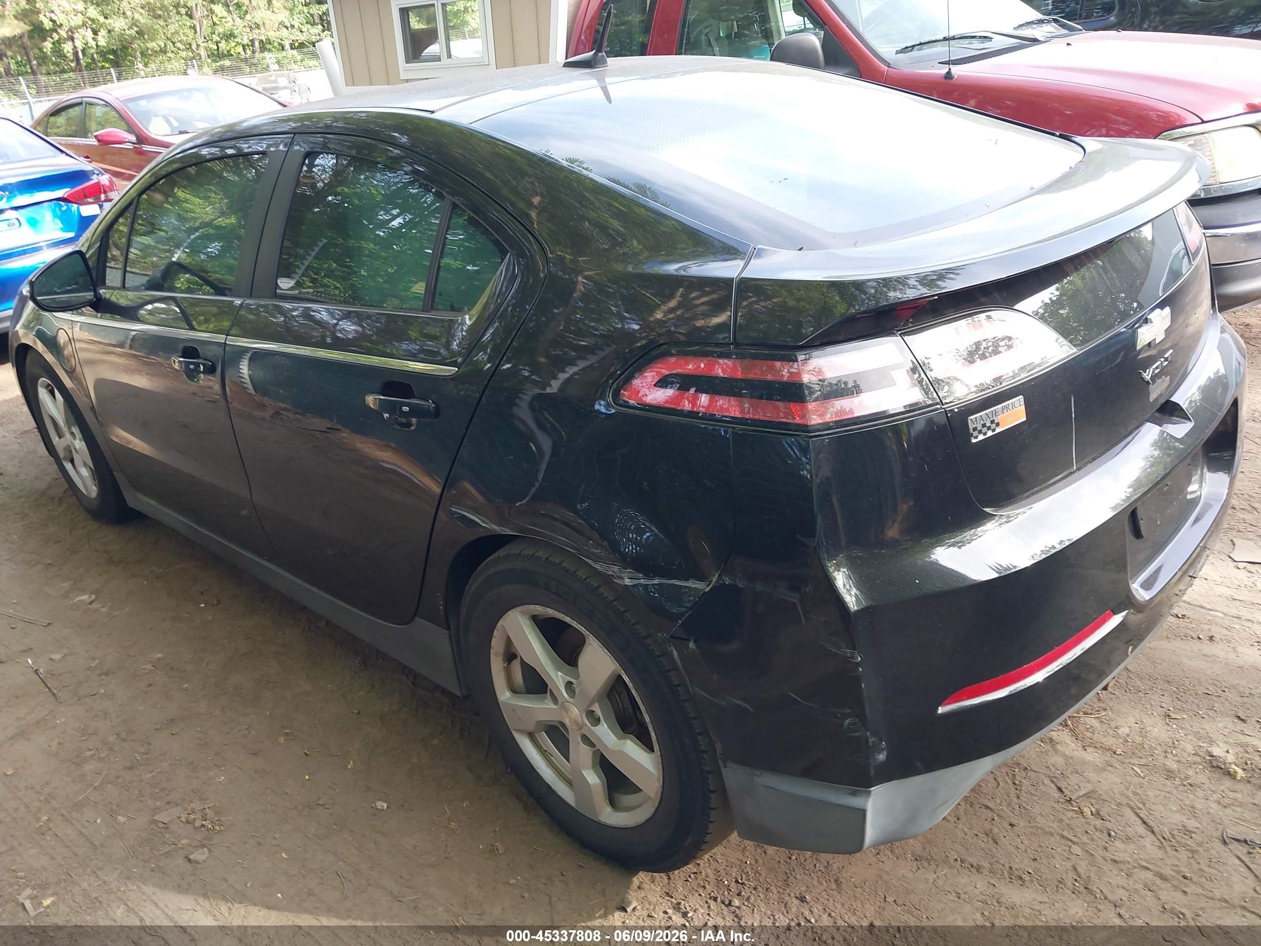 2013 Chevrolet Volt   Черный vin: 1G1RB6E46DU111269