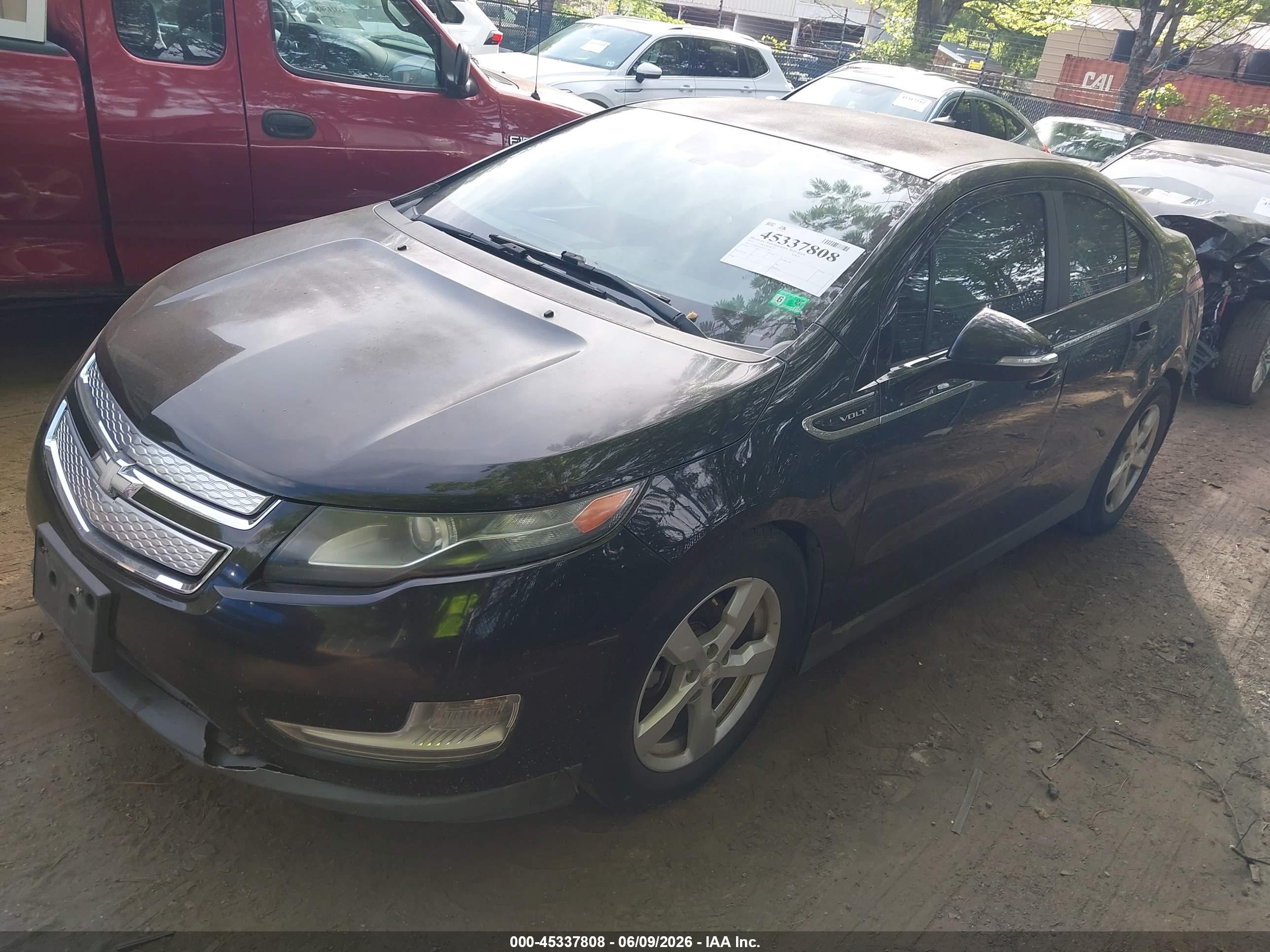 2013 Chevrolet Volt   Черный vin: 1G1RB6E46DU111269