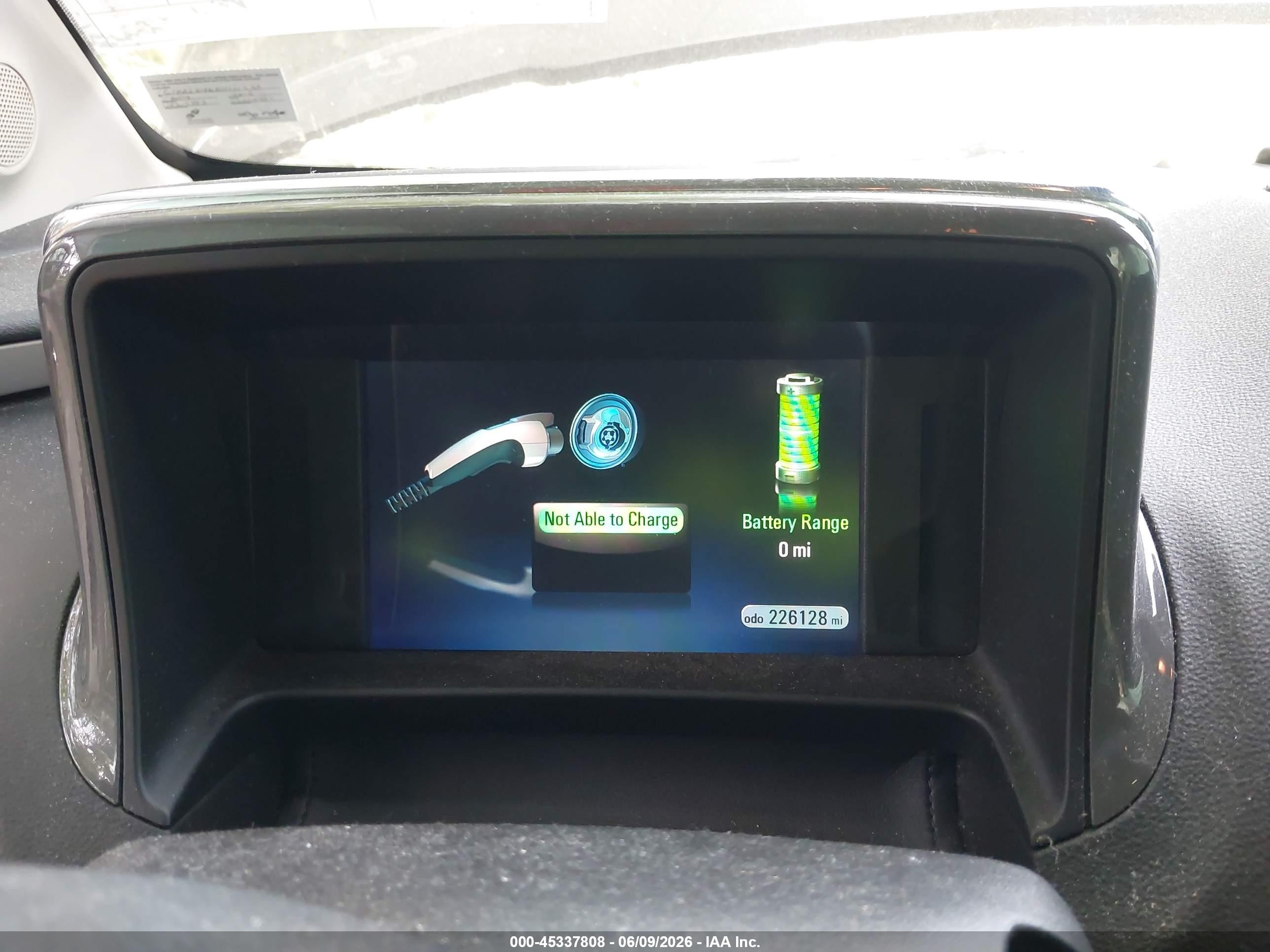 2013 Chevrolet Volt   Черный vin: 1G1RB6E46DU111269
