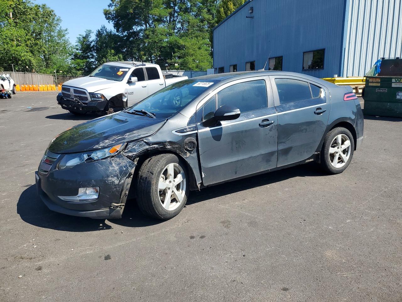 2014 Chevrolet Volt Gray vin: 1G1RB6E46EU148601