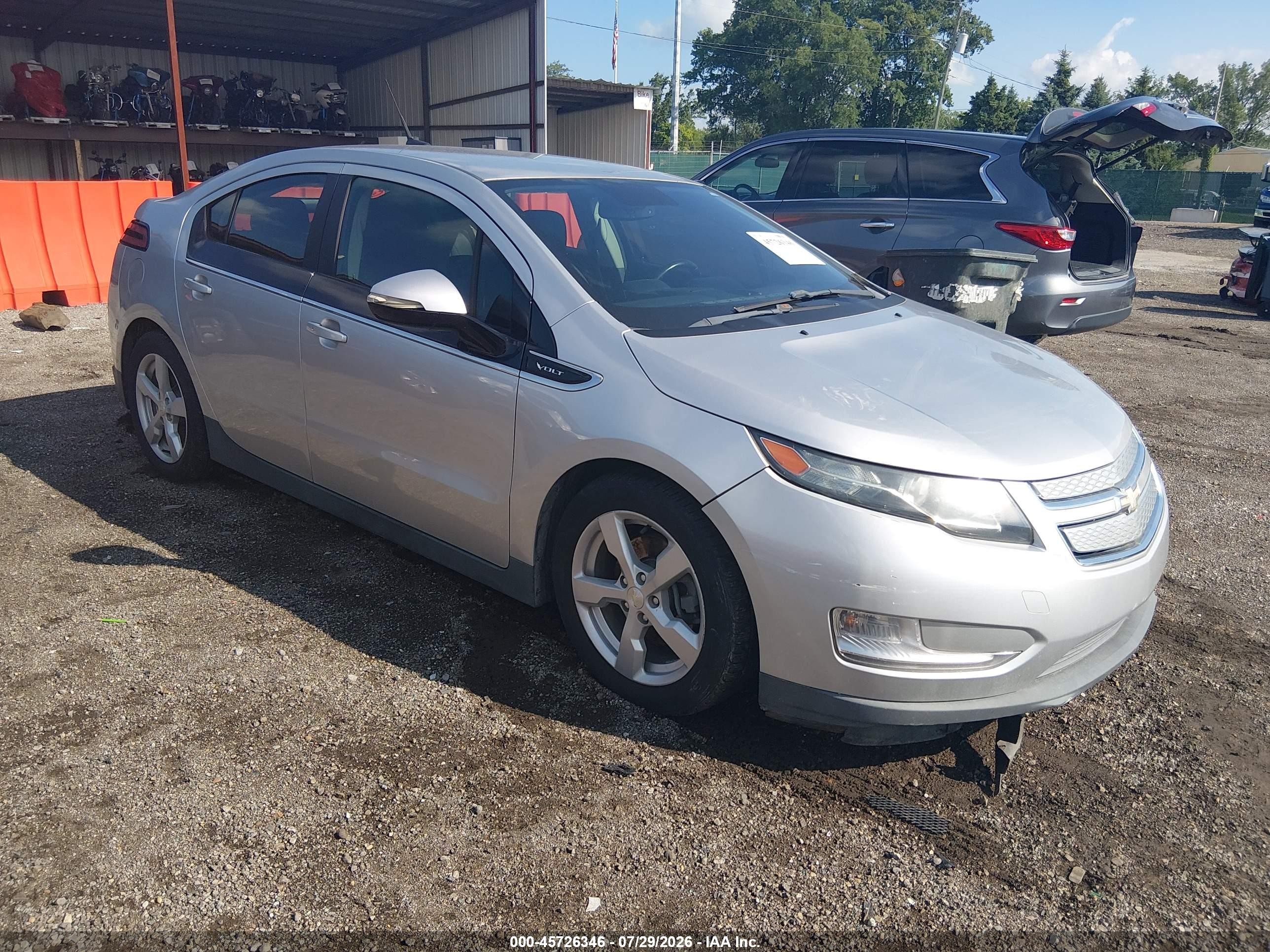 2013 Chevrolet Volt   Silver vin: 1G1RB6E47DU103410