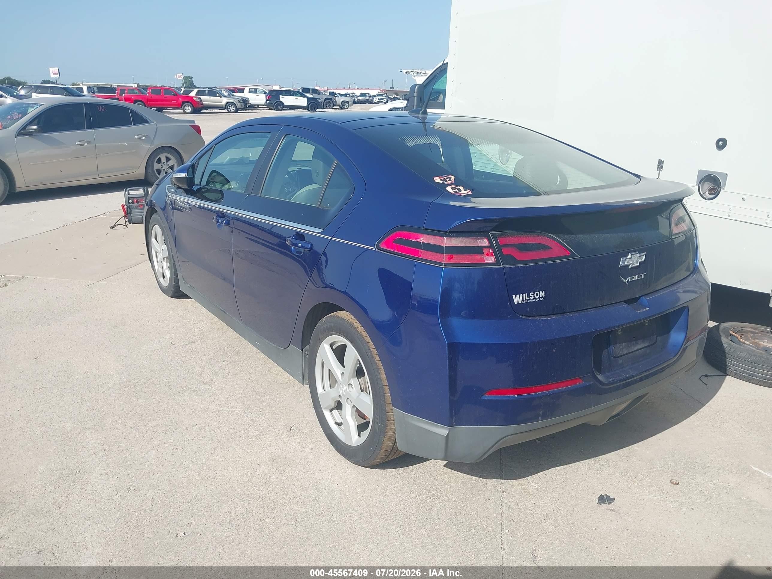2013 Chevrolet Volt Blue vin: 1G1RB6E47DU138982
