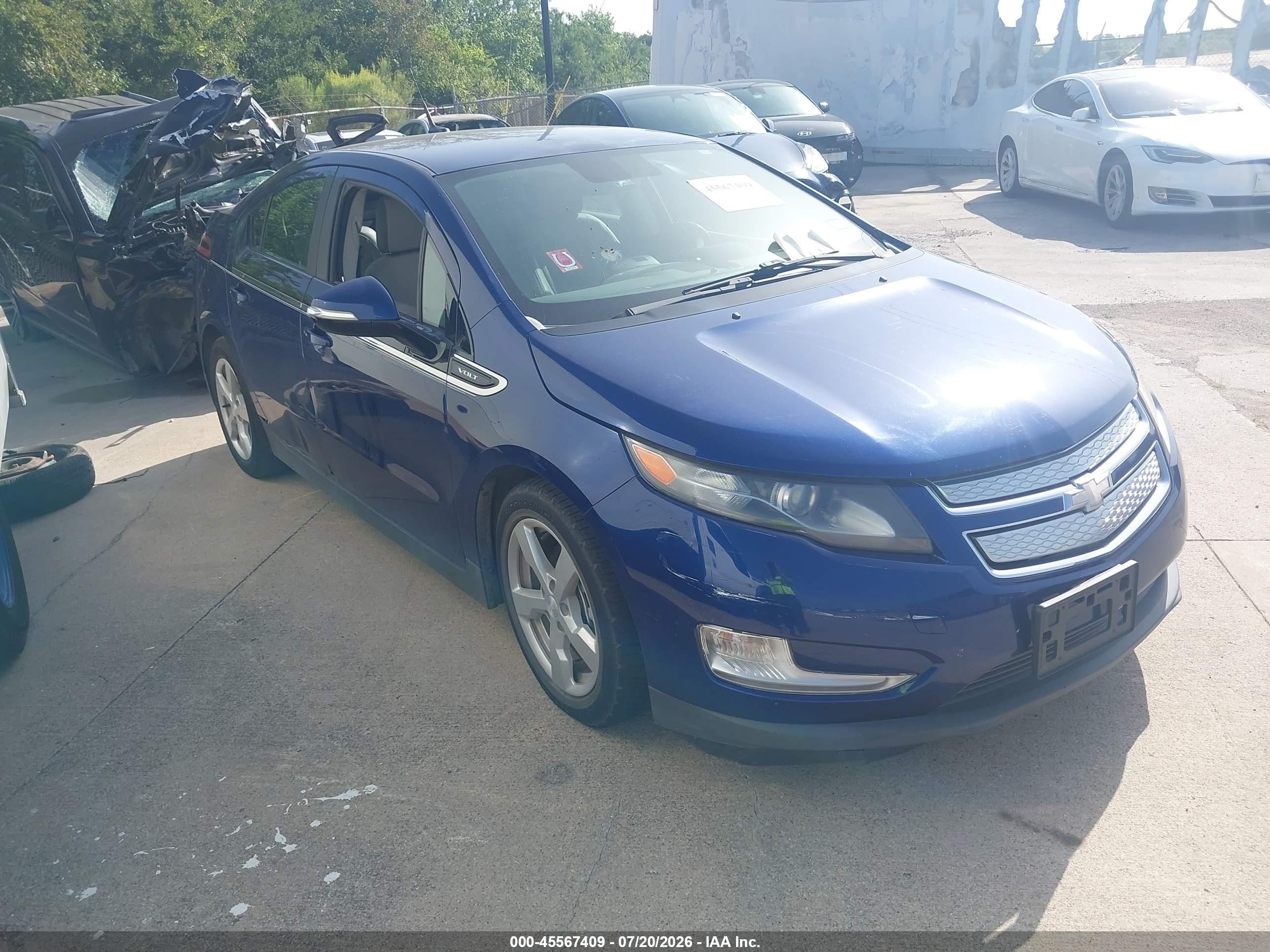 2013 Chevrolet Volt   Blue vin: 1G1RB6E47DU138982