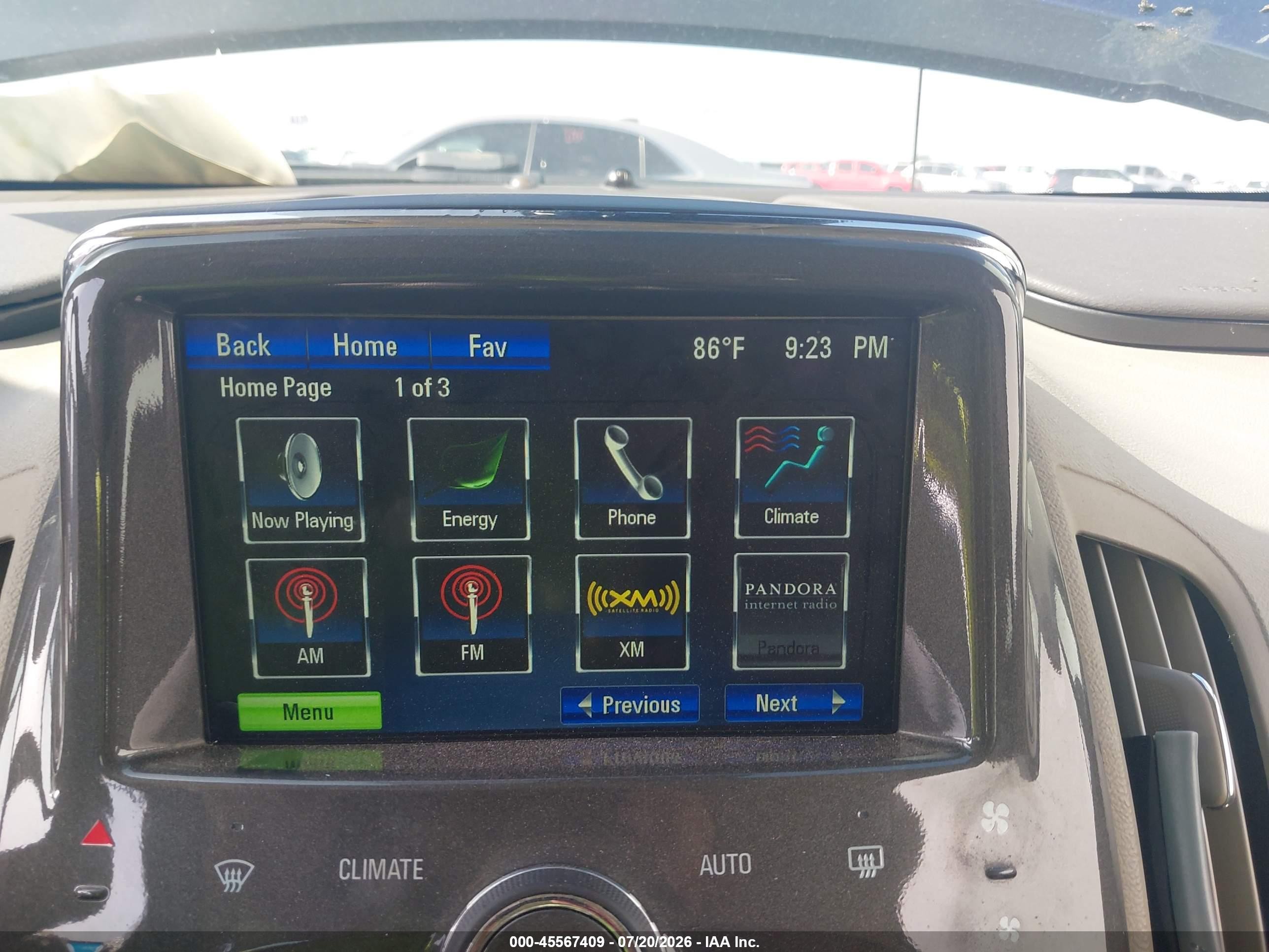 2013 Chevrolet Volt Blue vin: 1G1RB6E47DU138982