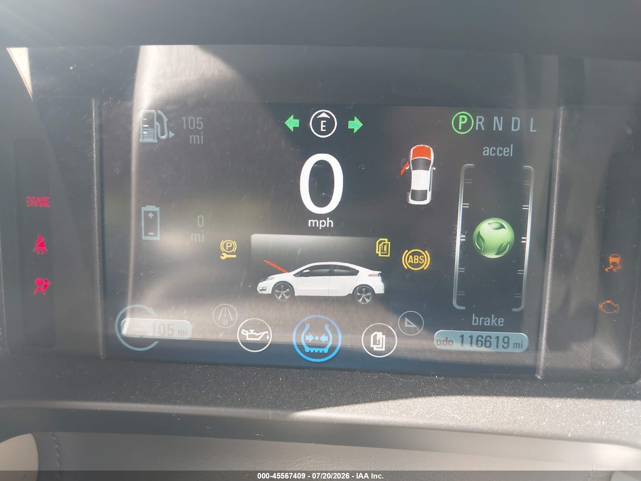 2013 Chevrolet Volt Blue vin: 1G1RB6E47DU138982