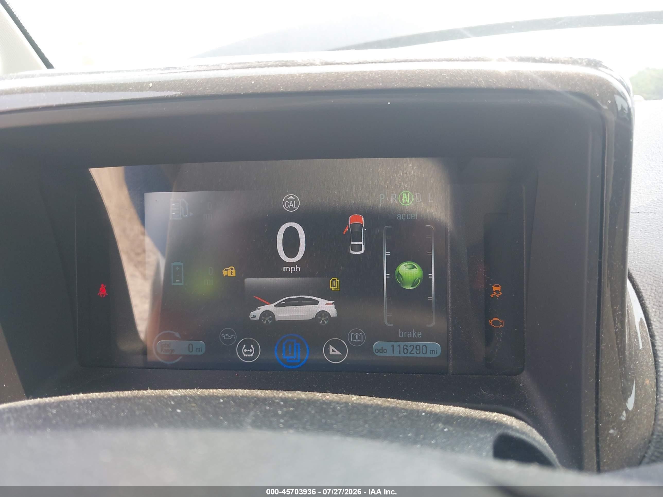 2012 Chevrolet Volt   White vin: 1G1RB6E49CU108509