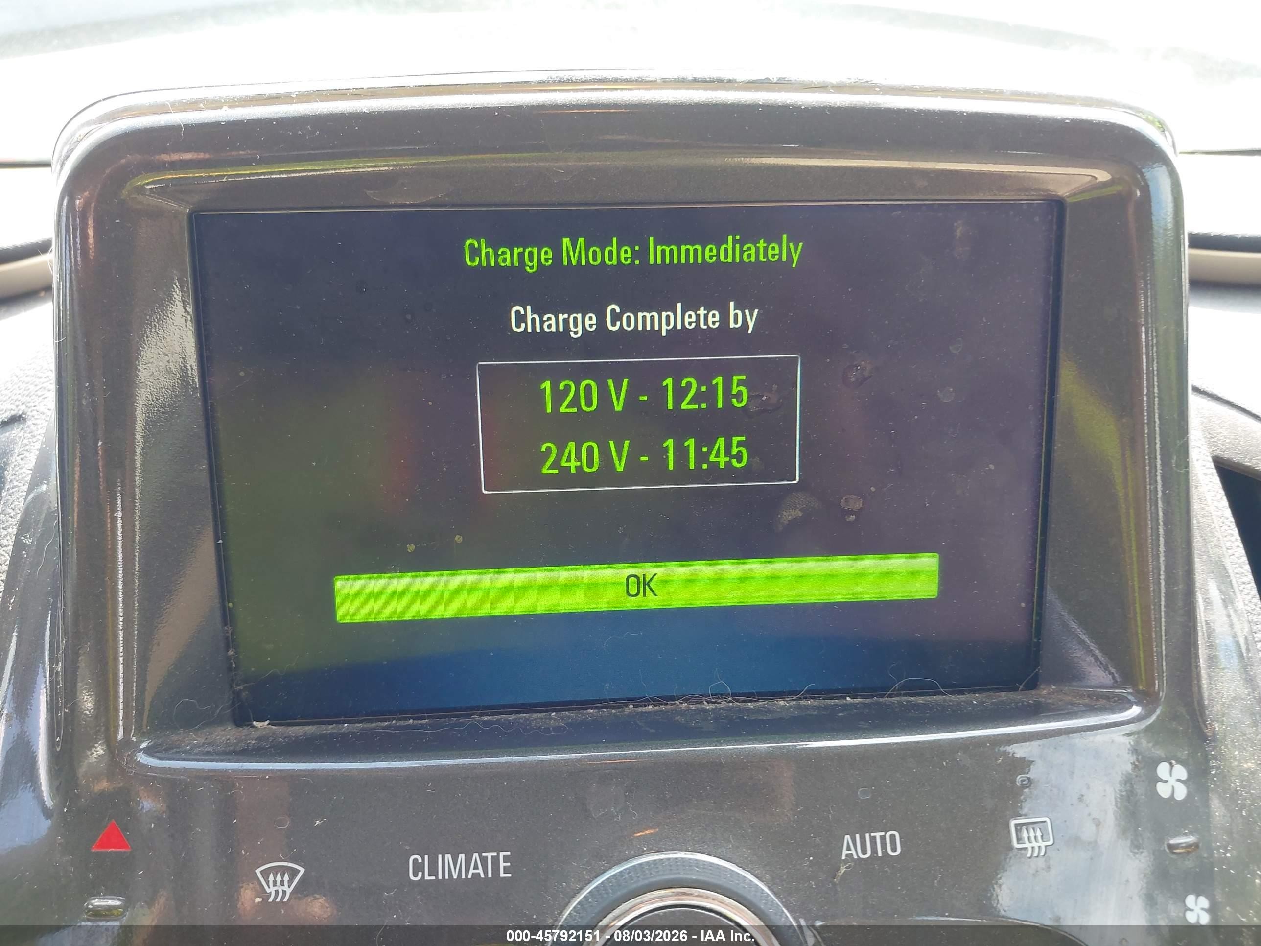 2012 Chevrolet Volt   White vin: 1G1RB6E4XCU102430