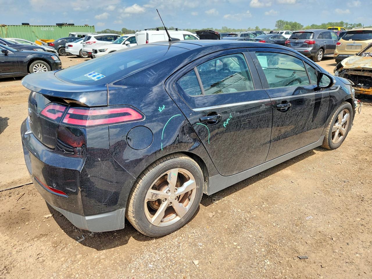 2012 Chevrolet Volt Черный vin: 1G1RB6E4XCU104212