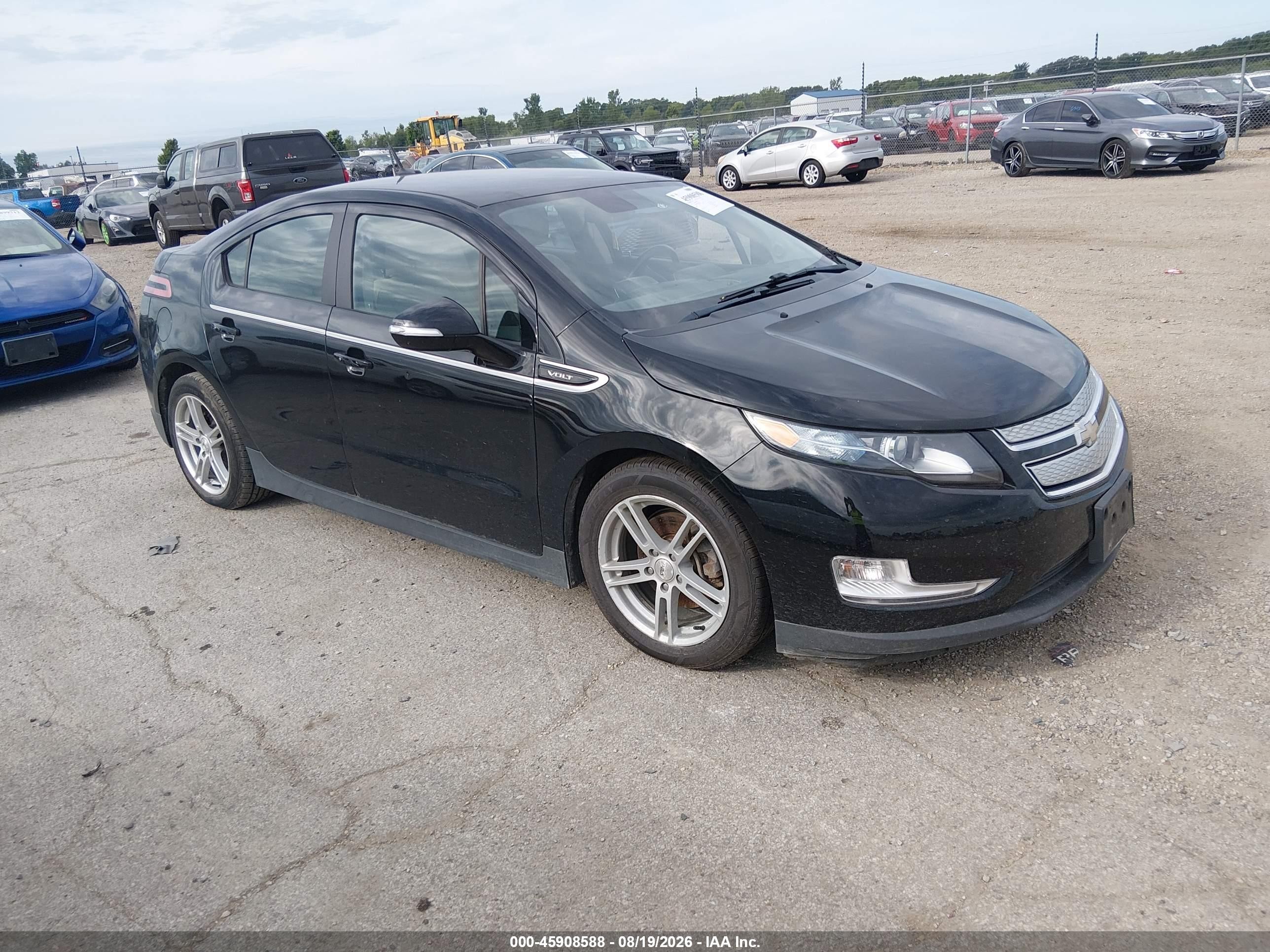 2012 Chevrolet Volt Black vin: 1G1RB6E4XCU105103