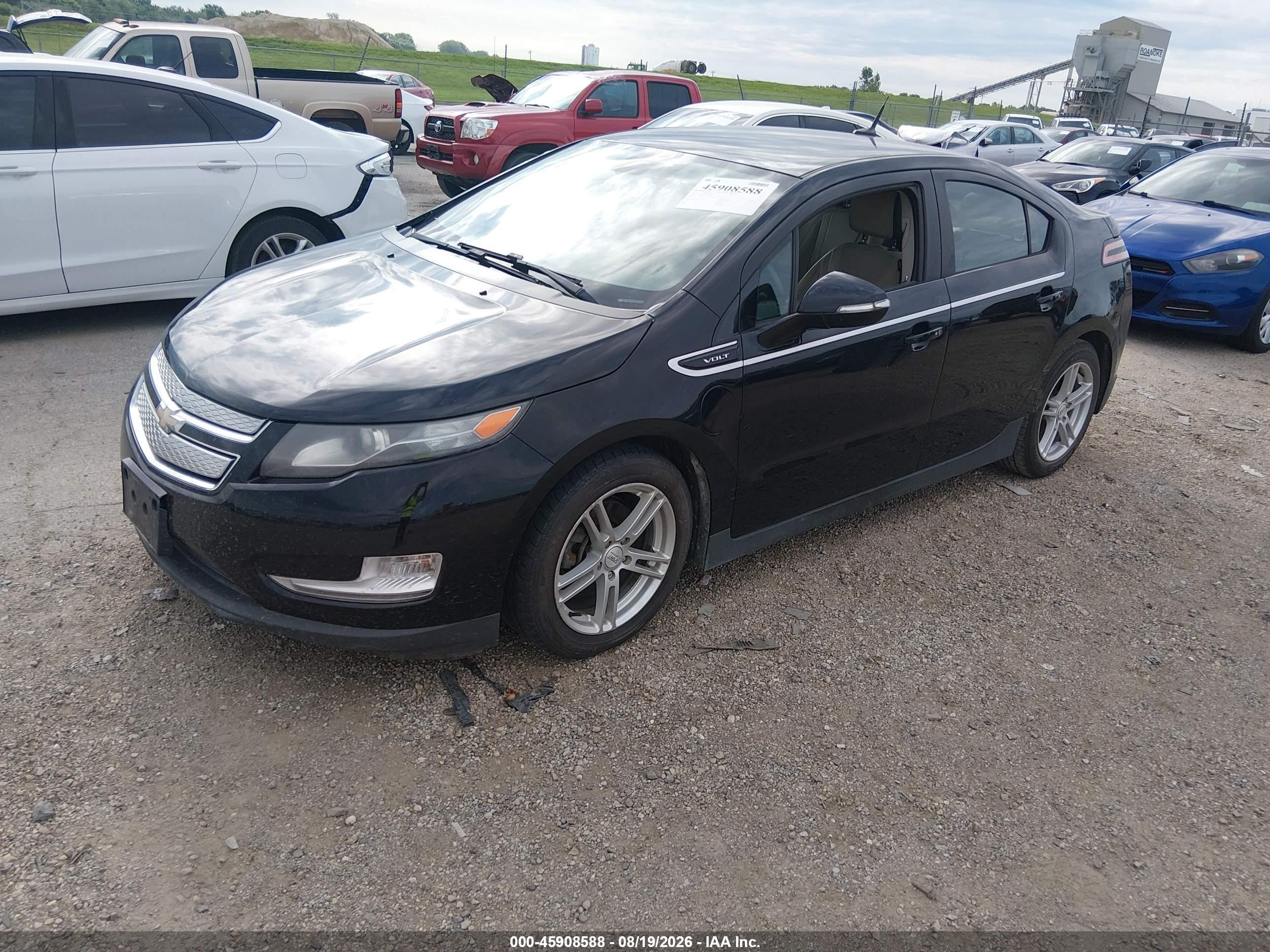 2012 Chevrolet Volt Black vin: 1G1RB6E4XCU105103