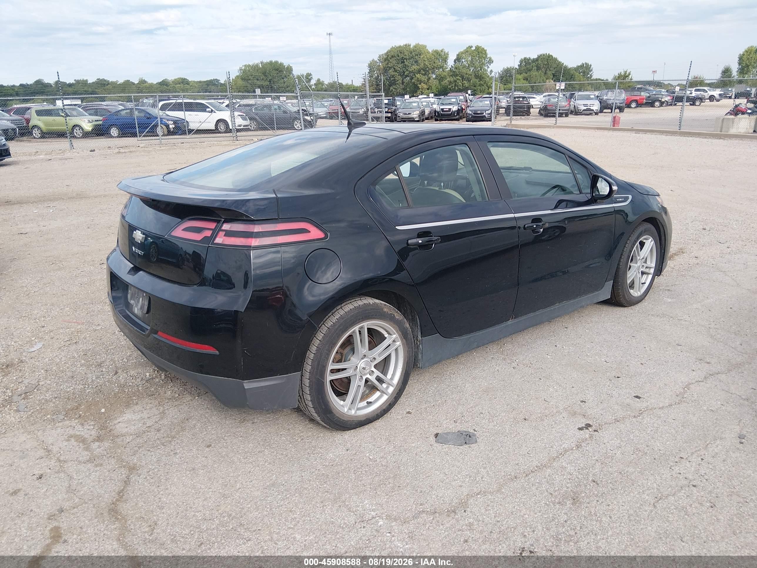 2012 Chevrolet Volt Black vin: 1G1RB6E4XCU105103