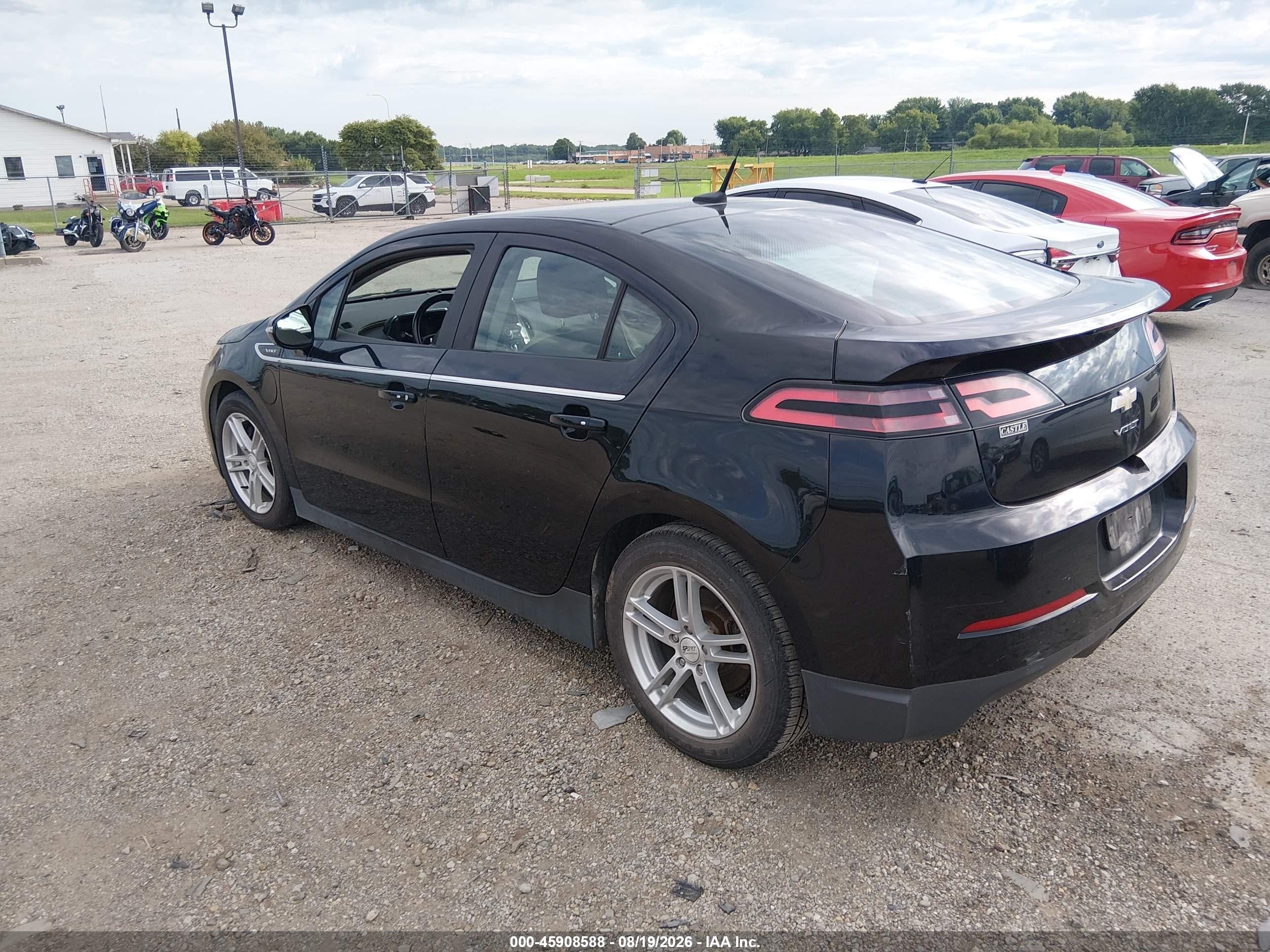 2012 Chevrolet Volt Black vin: 1G1RB6E4XCU105103