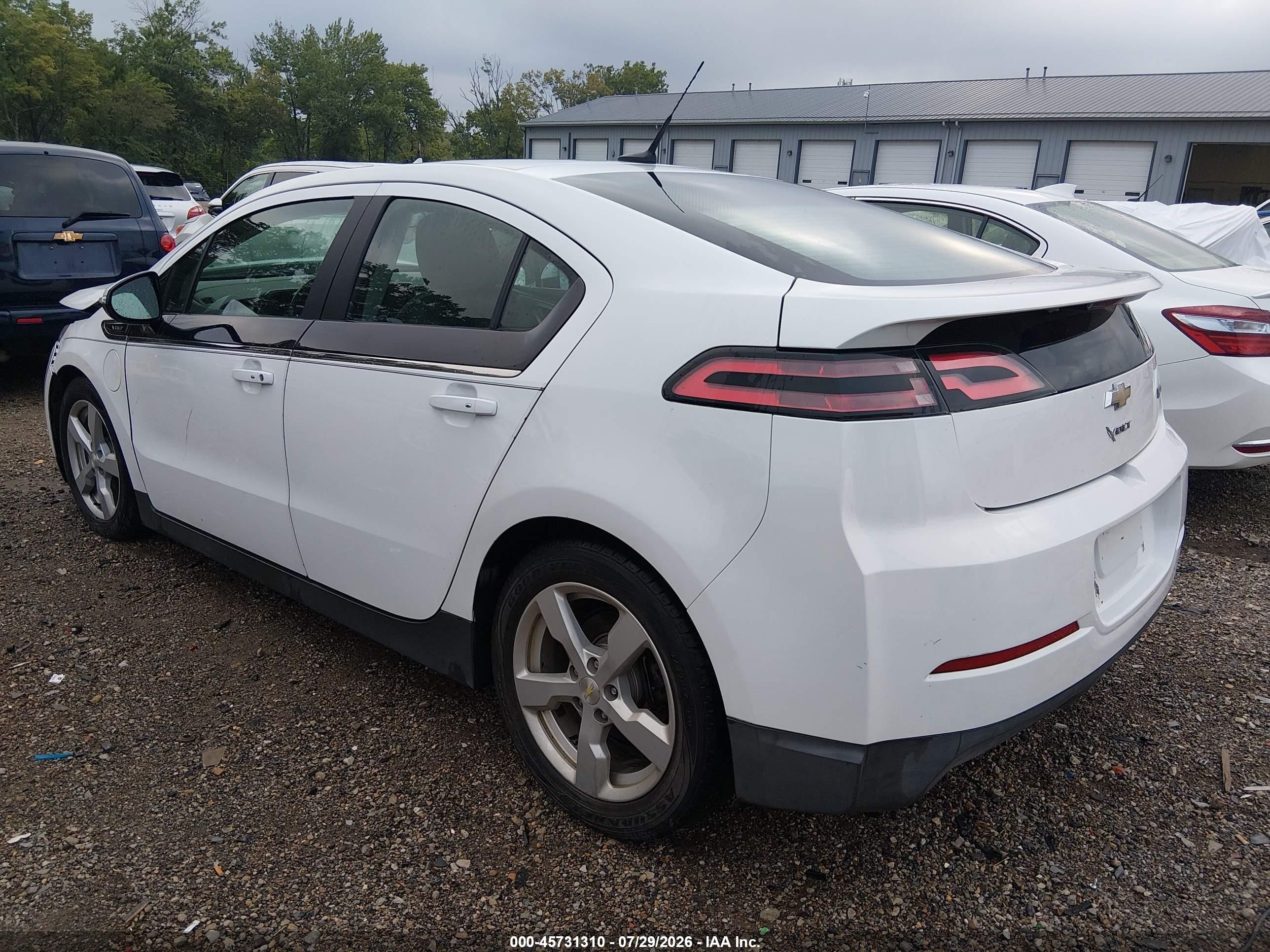 2013 Chevrolet Volt Белый vin: 1G1RB6E4XDU116233