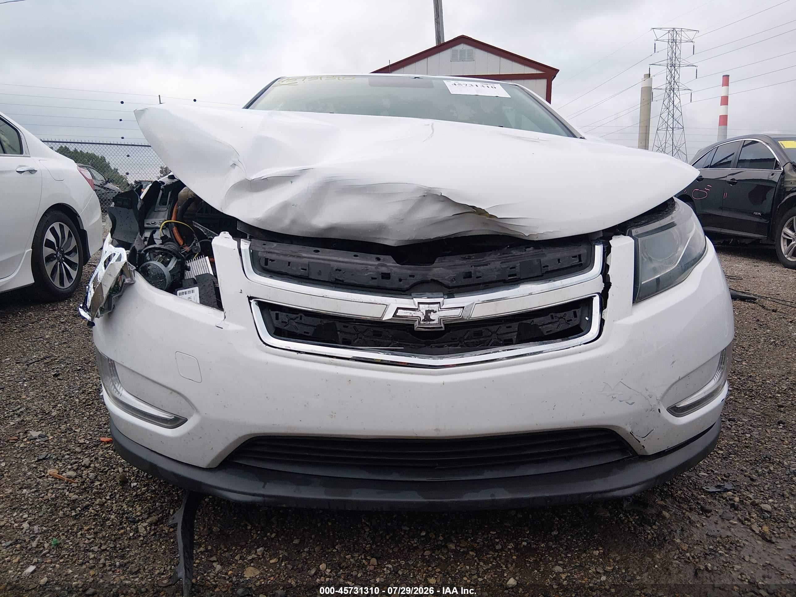 2013 Chevrolet Volt Белый vin: 1G1RB6E4XDU116233